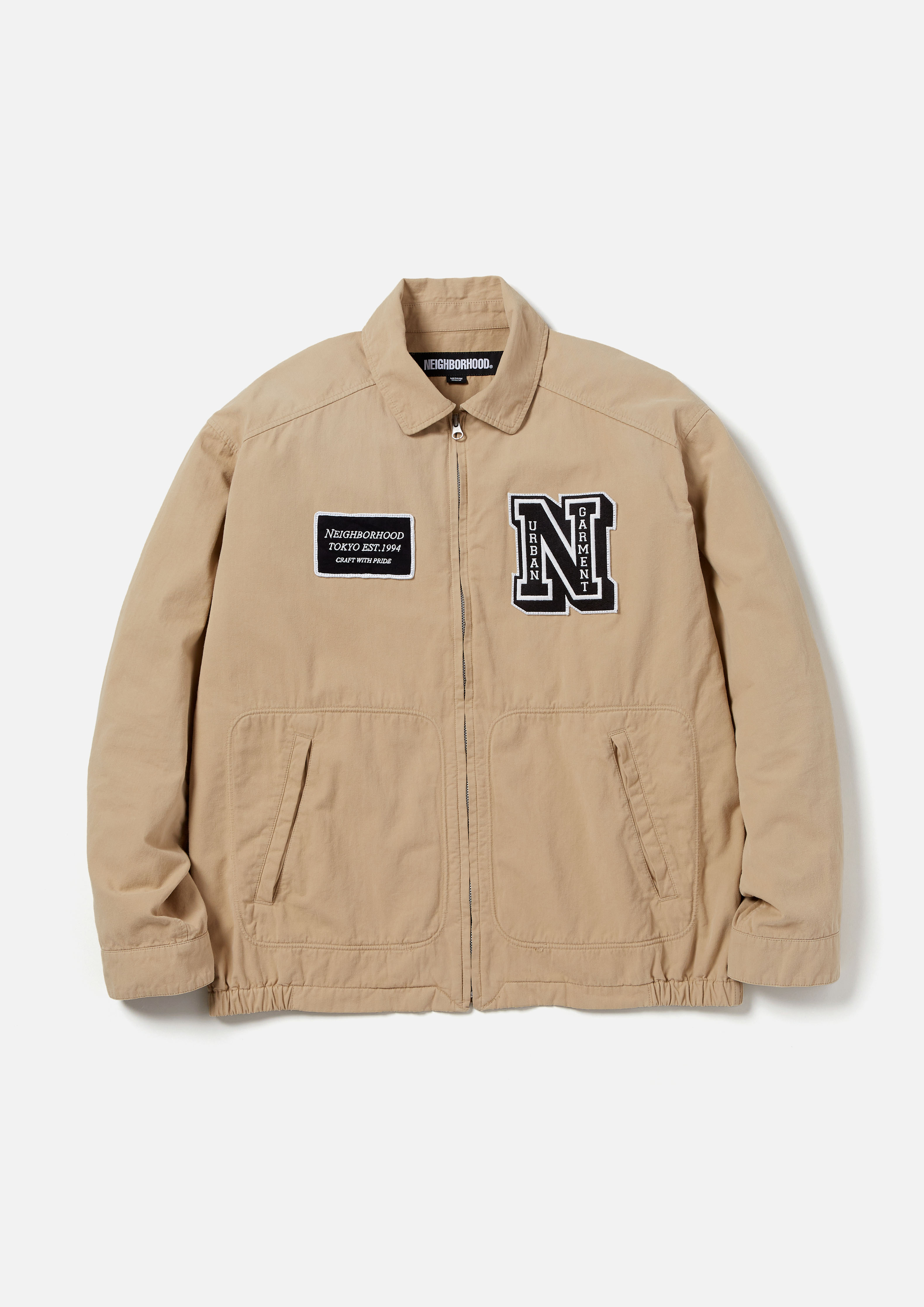 WASHED ZIP WORK JACKET