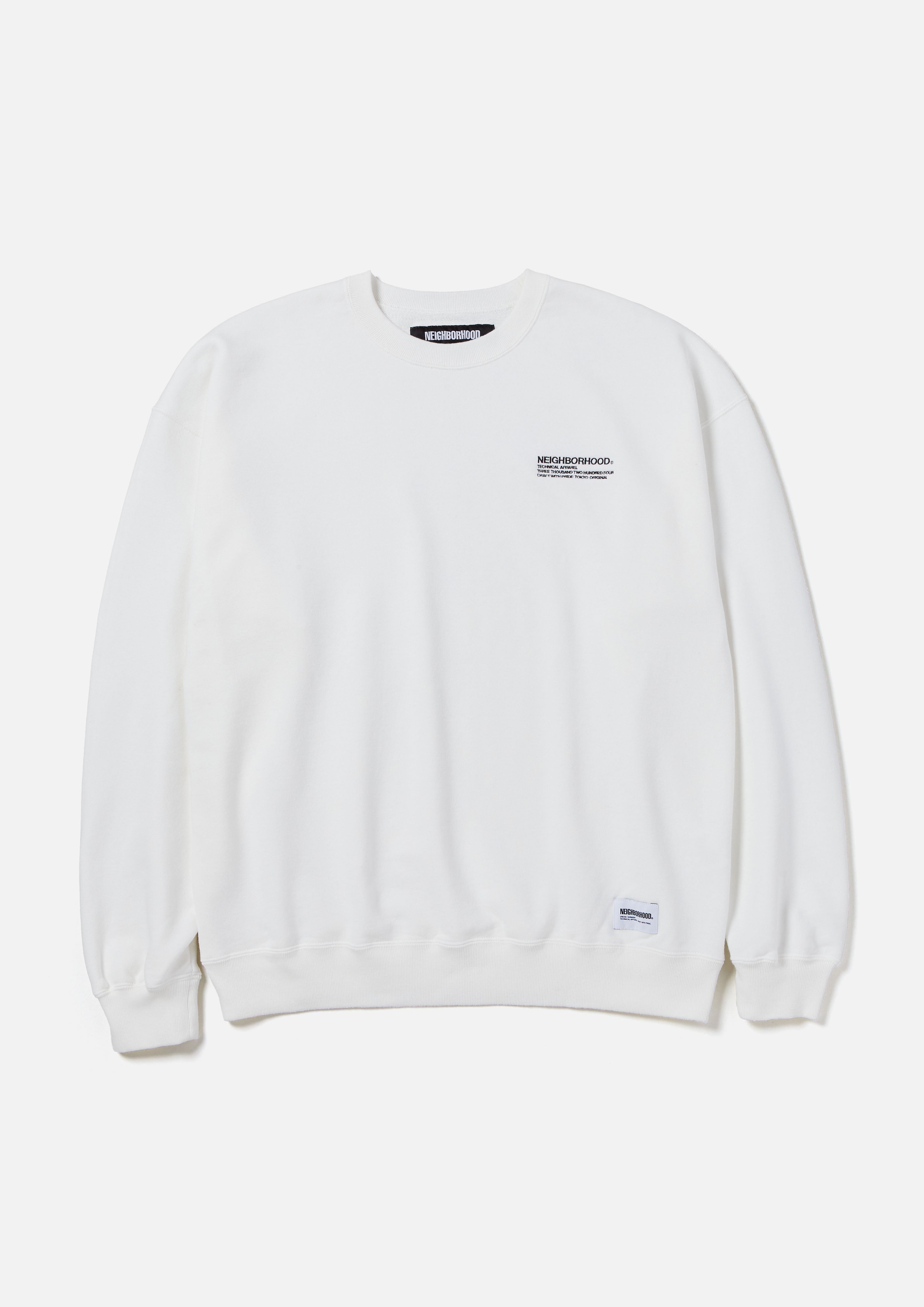 PLAIN SWEAT SHIRT LS