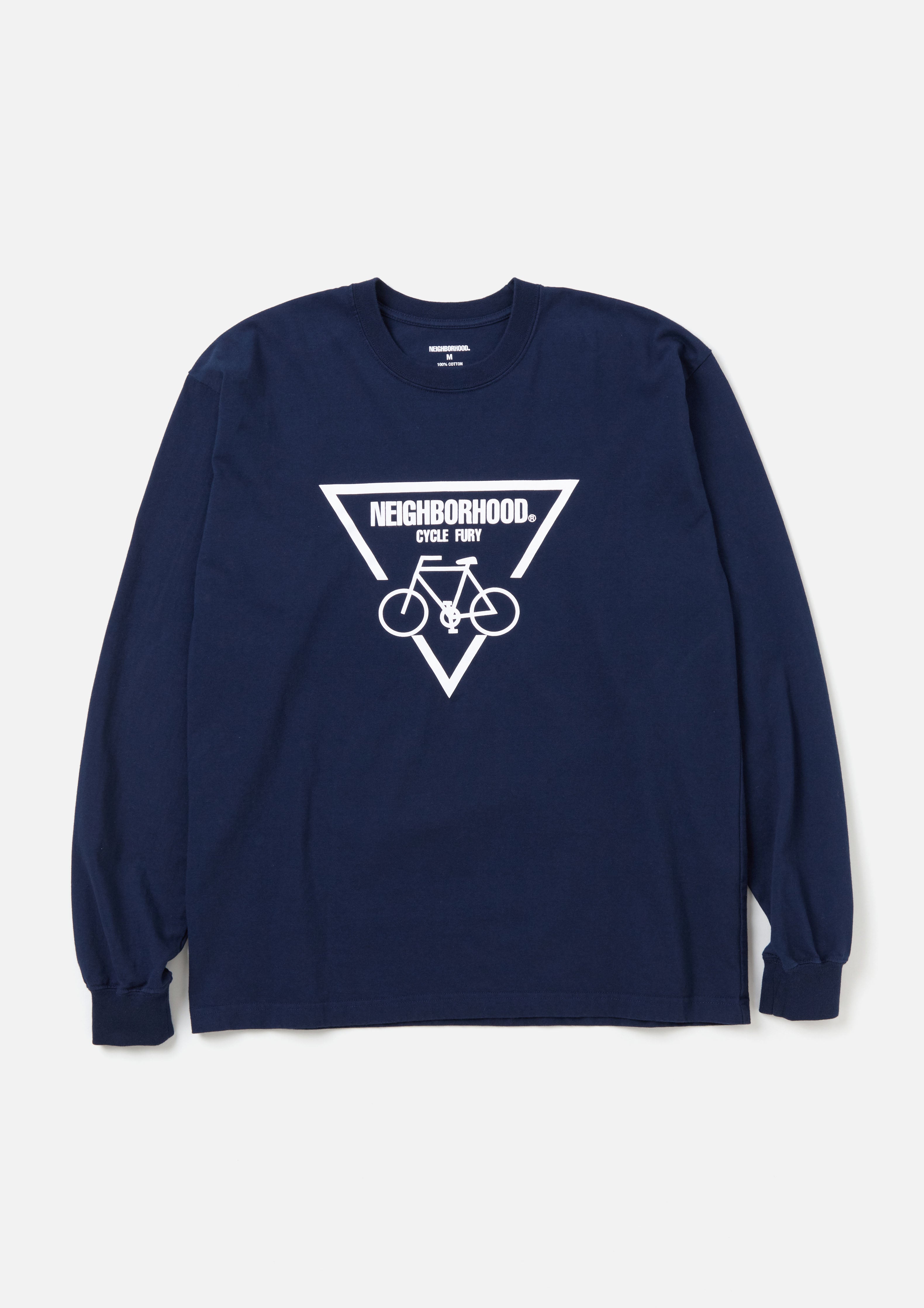 NEIGHBORHOOD NH . TEE LS-3 NAVY M-