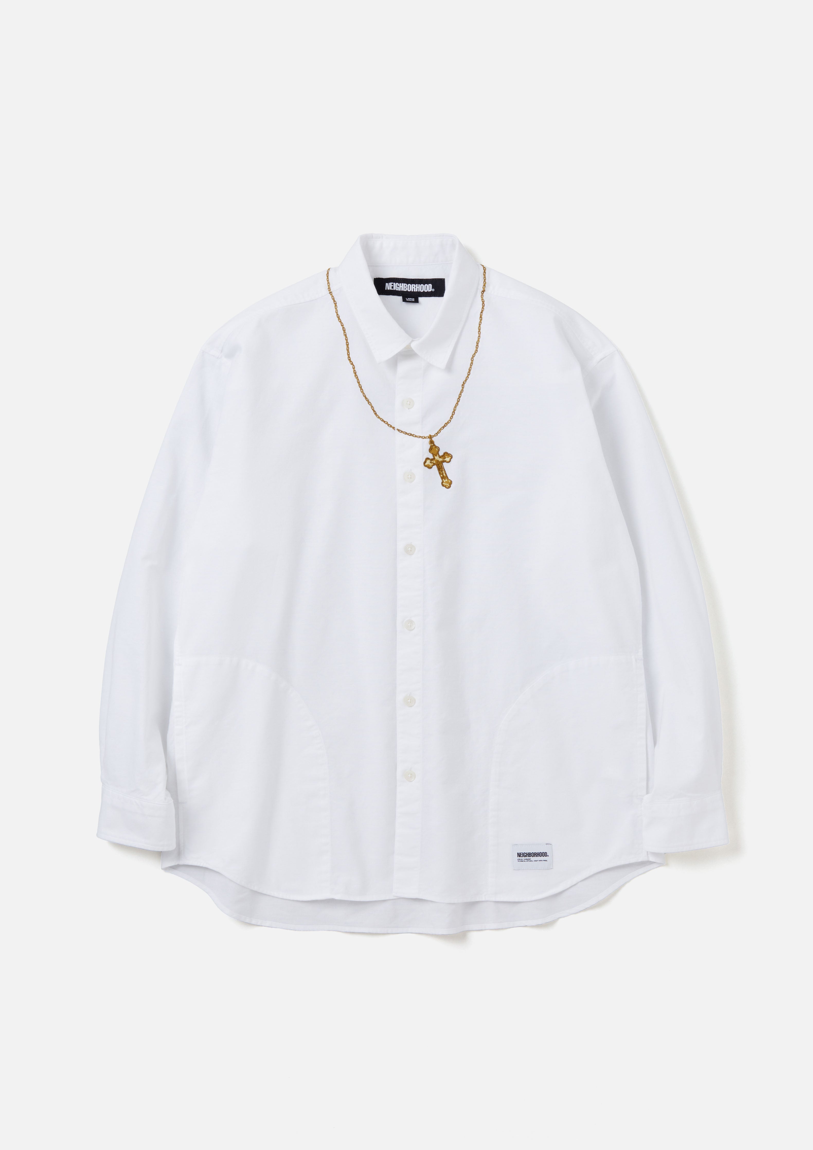 CROSS EMBROIDERY SHIRT LS