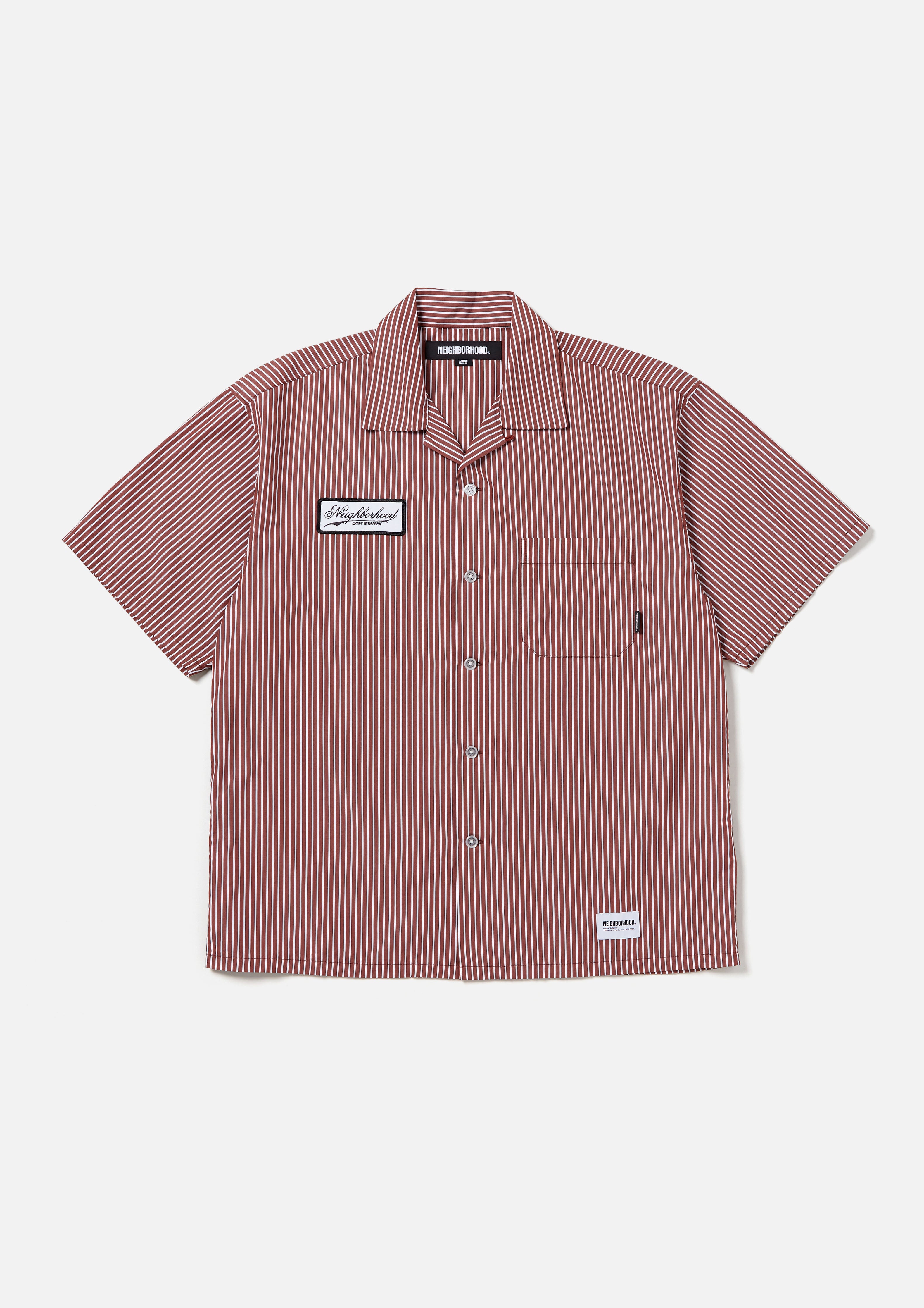 STRIPE WORK SHIRT SS