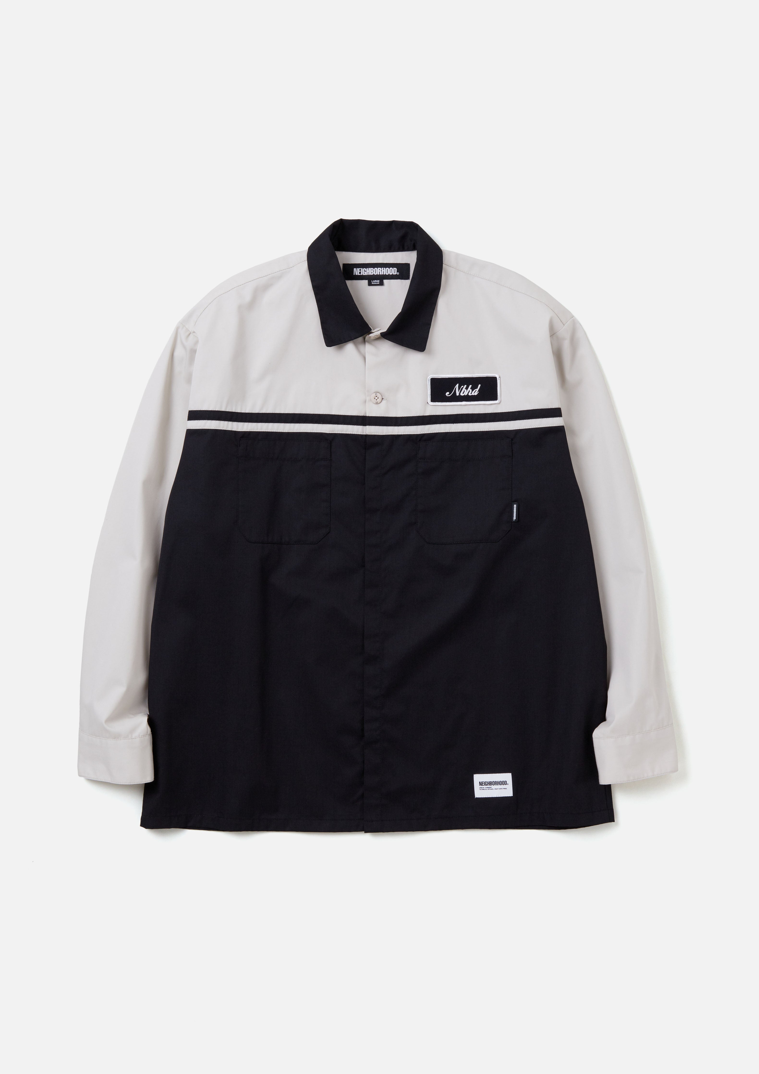 TWO TONE WORK SHIRT LS