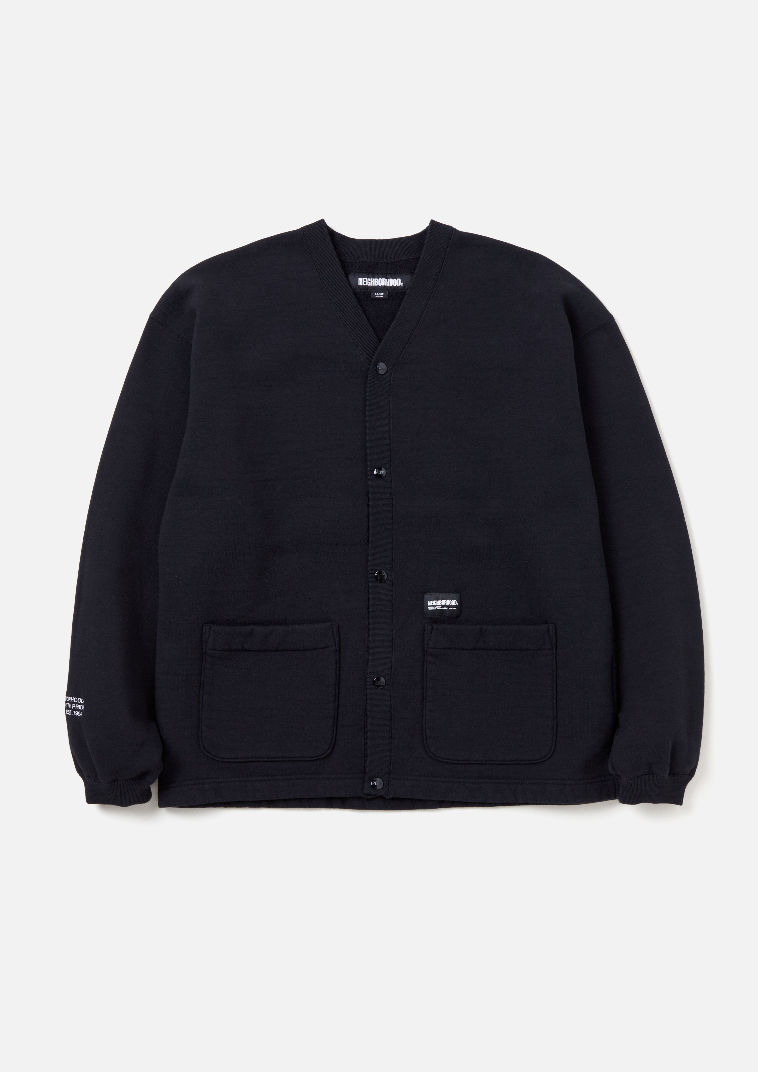 NEIGHBORHOOD PLAIN CARDIGAN Black M - カーディガン