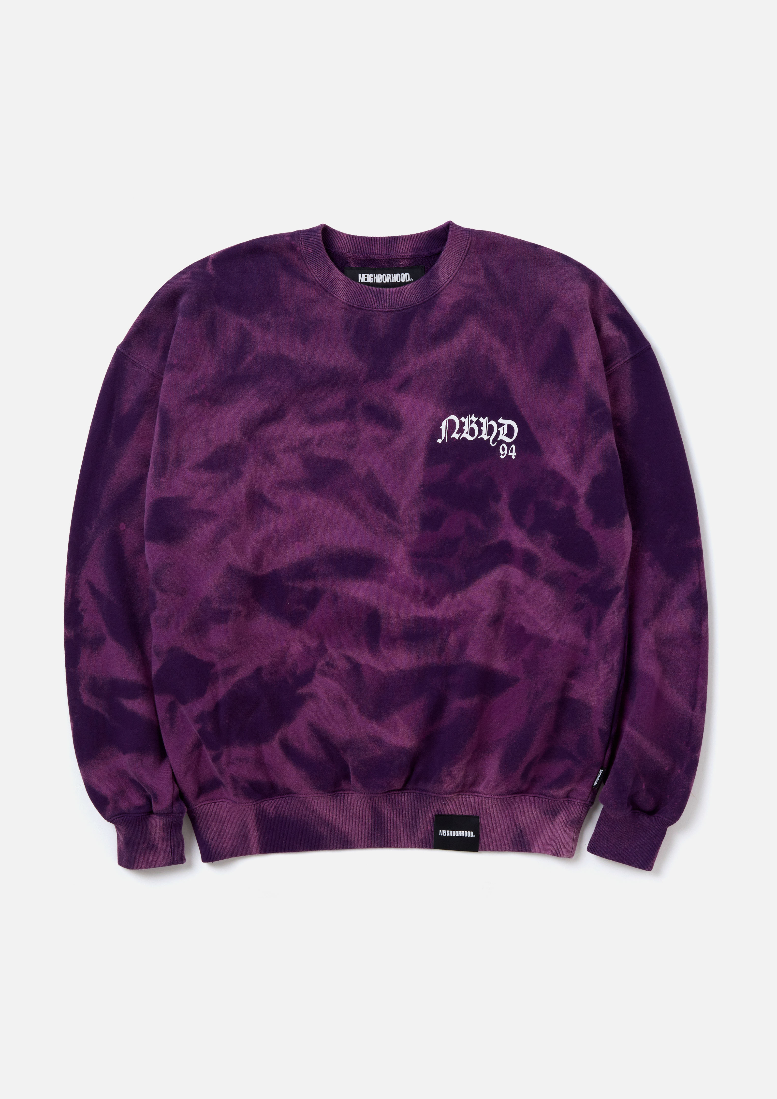 TIE-DYE SWEAT SHIRT LS