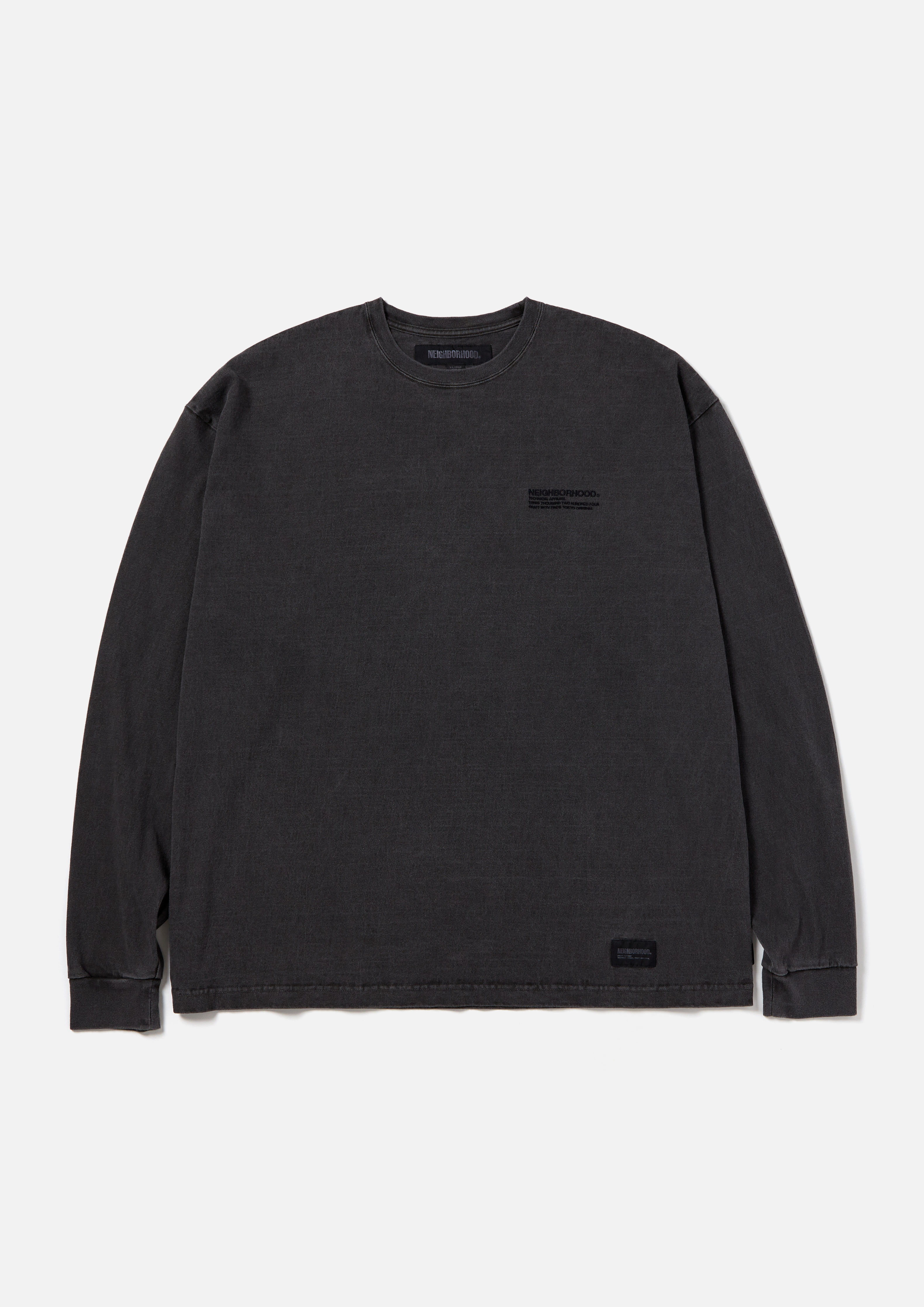 PIGMENT DYED CREWNECK LS