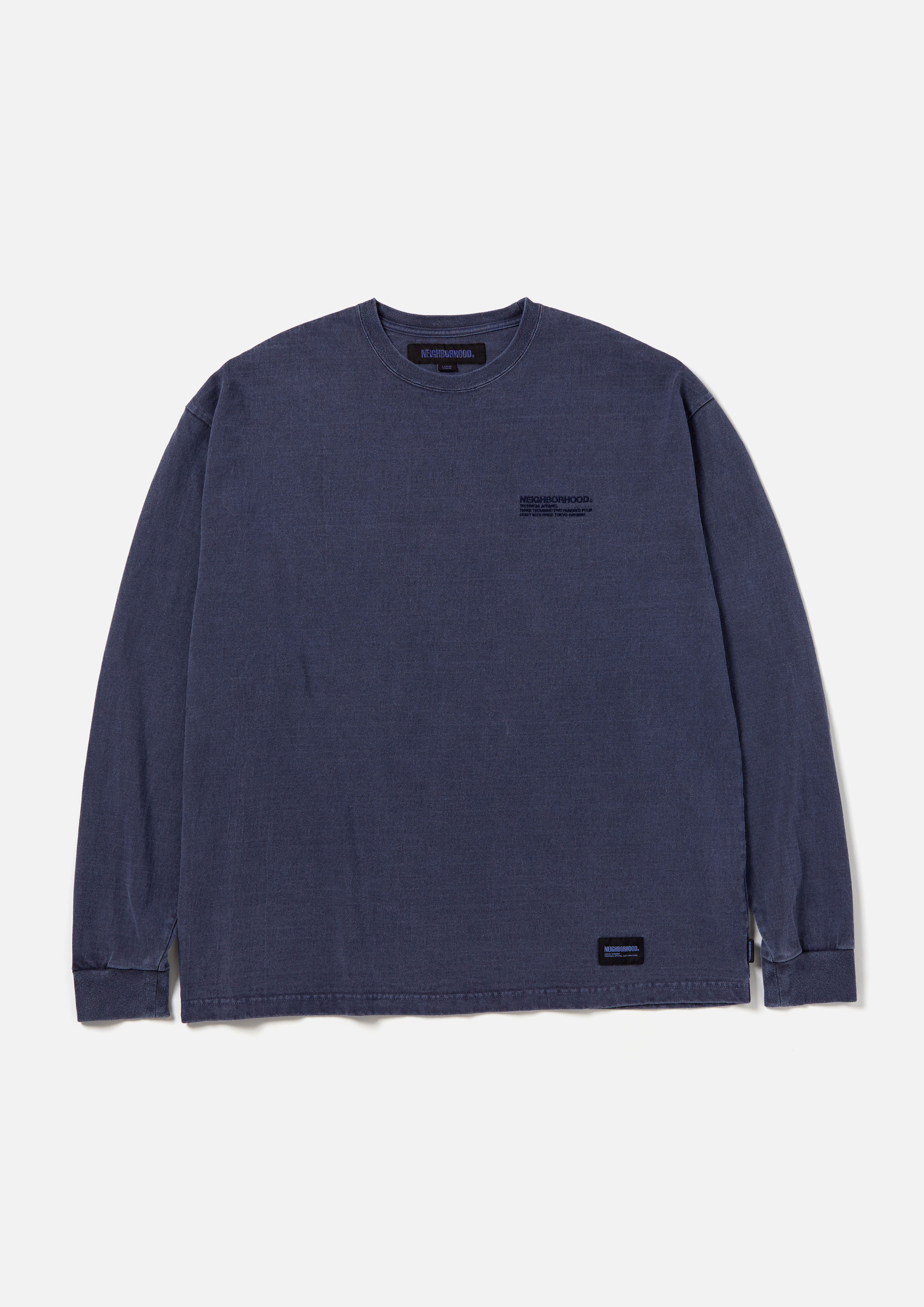 PIGMENT DYED CREWNECK LS