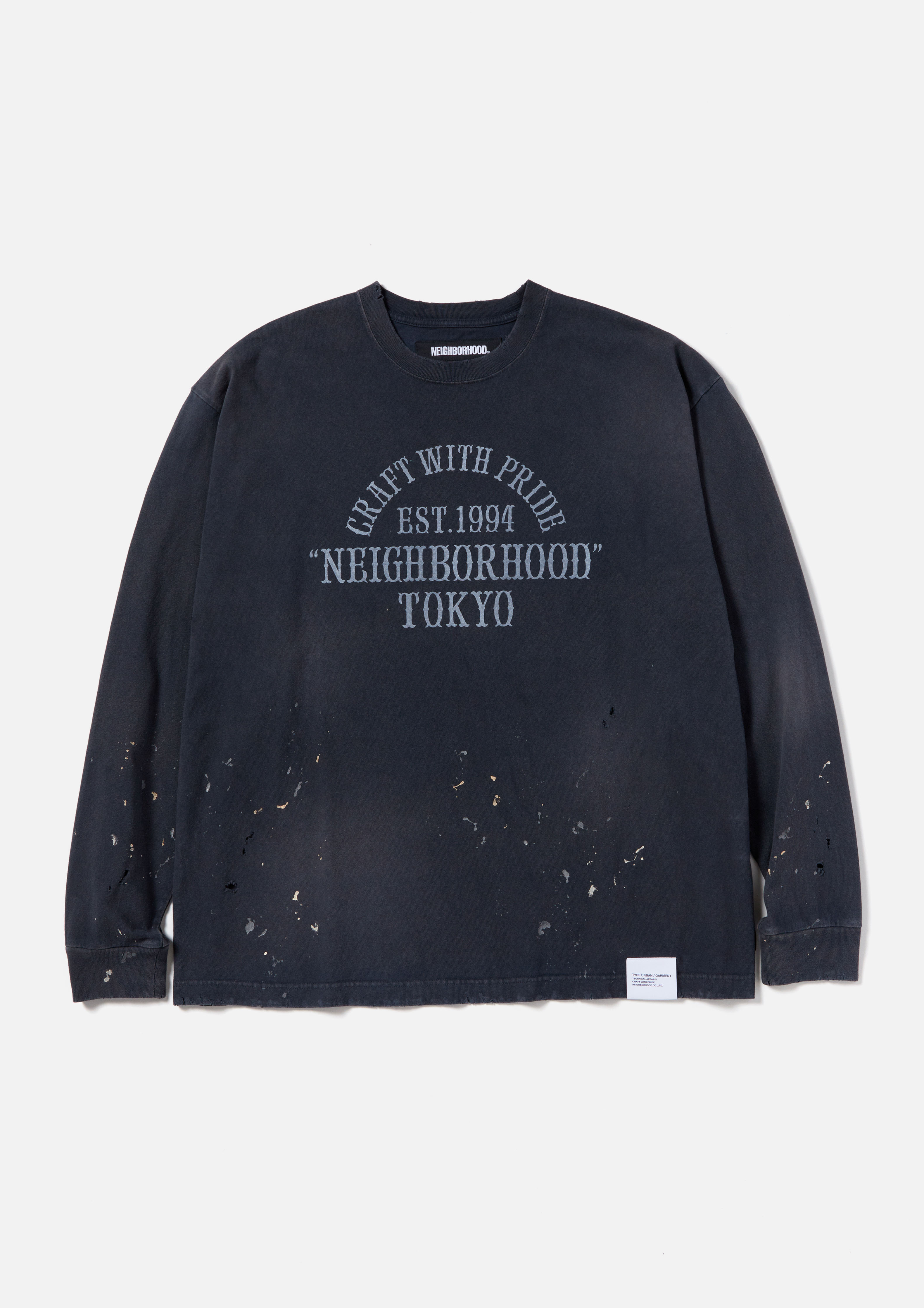 NEIGHBORHOOD CLASSIC-S CREWNECK LS . CO-