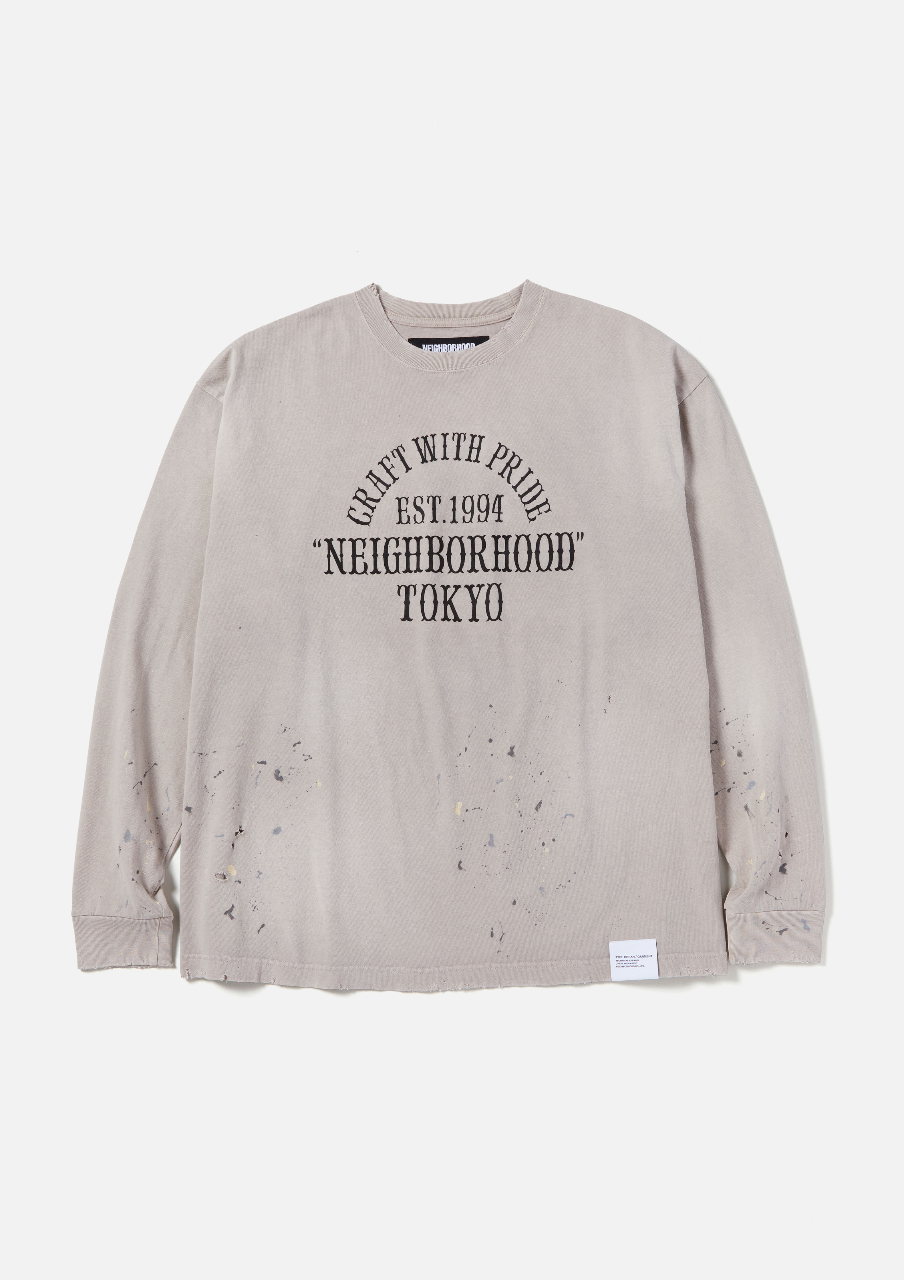 ⚡️NEIGHBORHOOD SULFUR DYE CREWNECK LS - Tシャツ/カットソー(七分