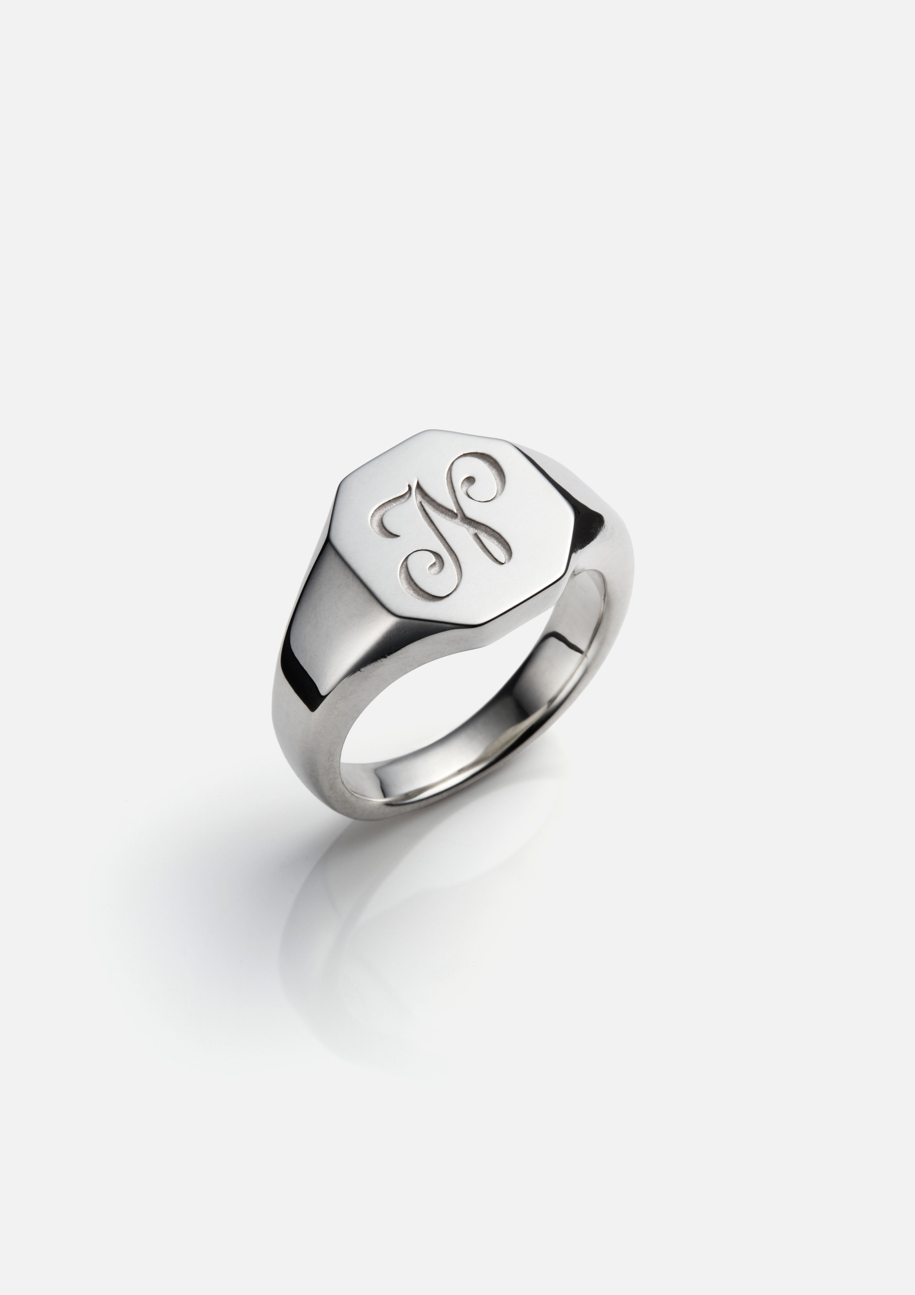 SILVER SIGNET RING