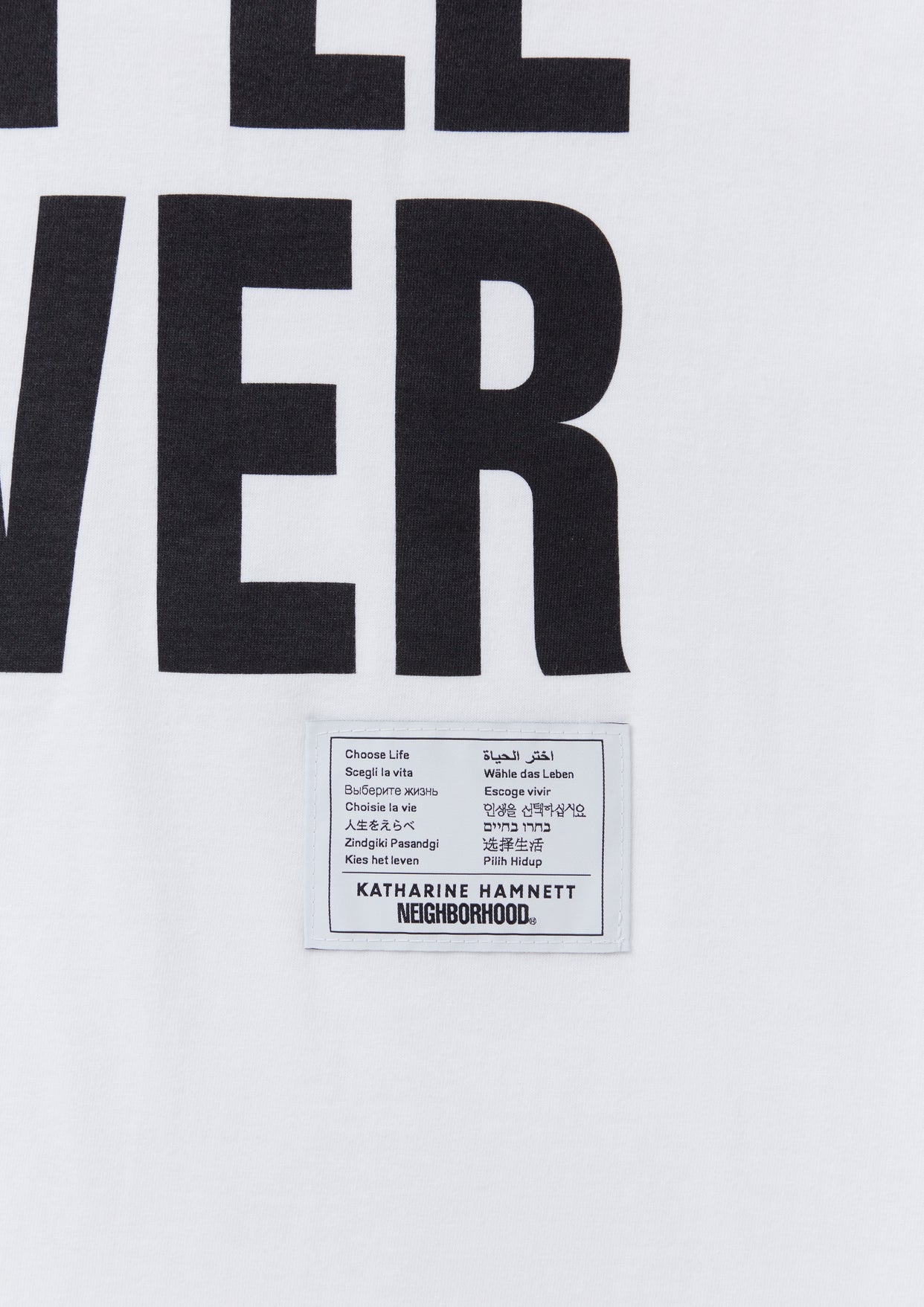 NH X KATHARINE HAMNETT . TEE SS-5