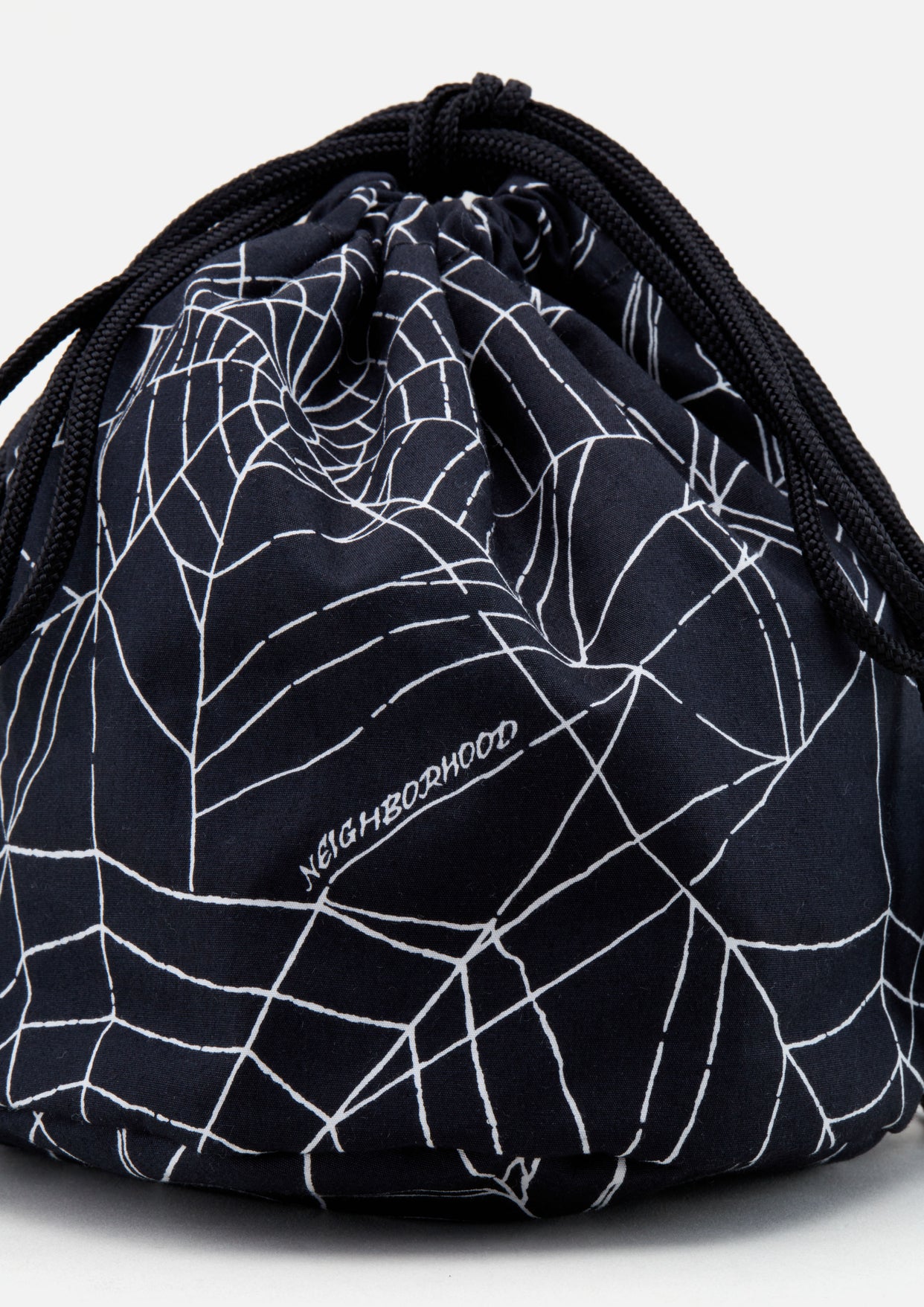 NEIGHBORHOOD SPIDERWEB DRAWSTRING BAG 巾着 - ショルダーバッグ