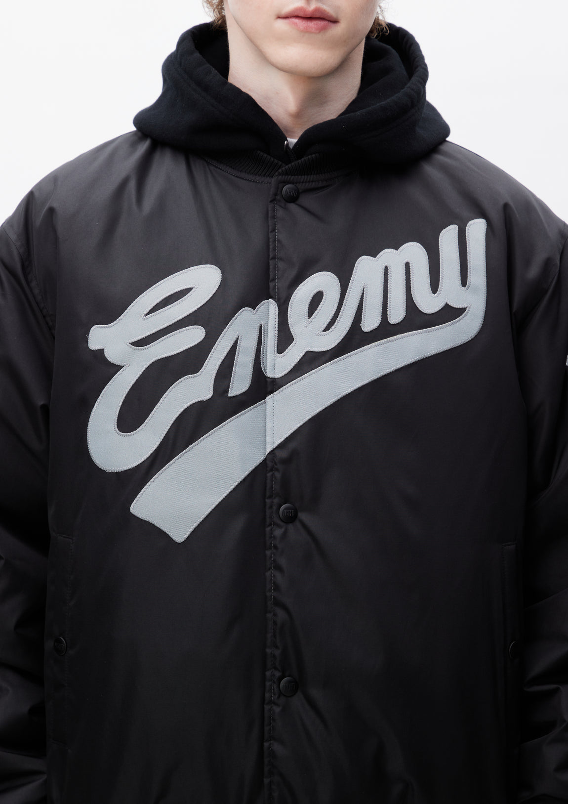 NH X PUBLIC ENEMY X MAJESTIC . BASEBALL JACKET