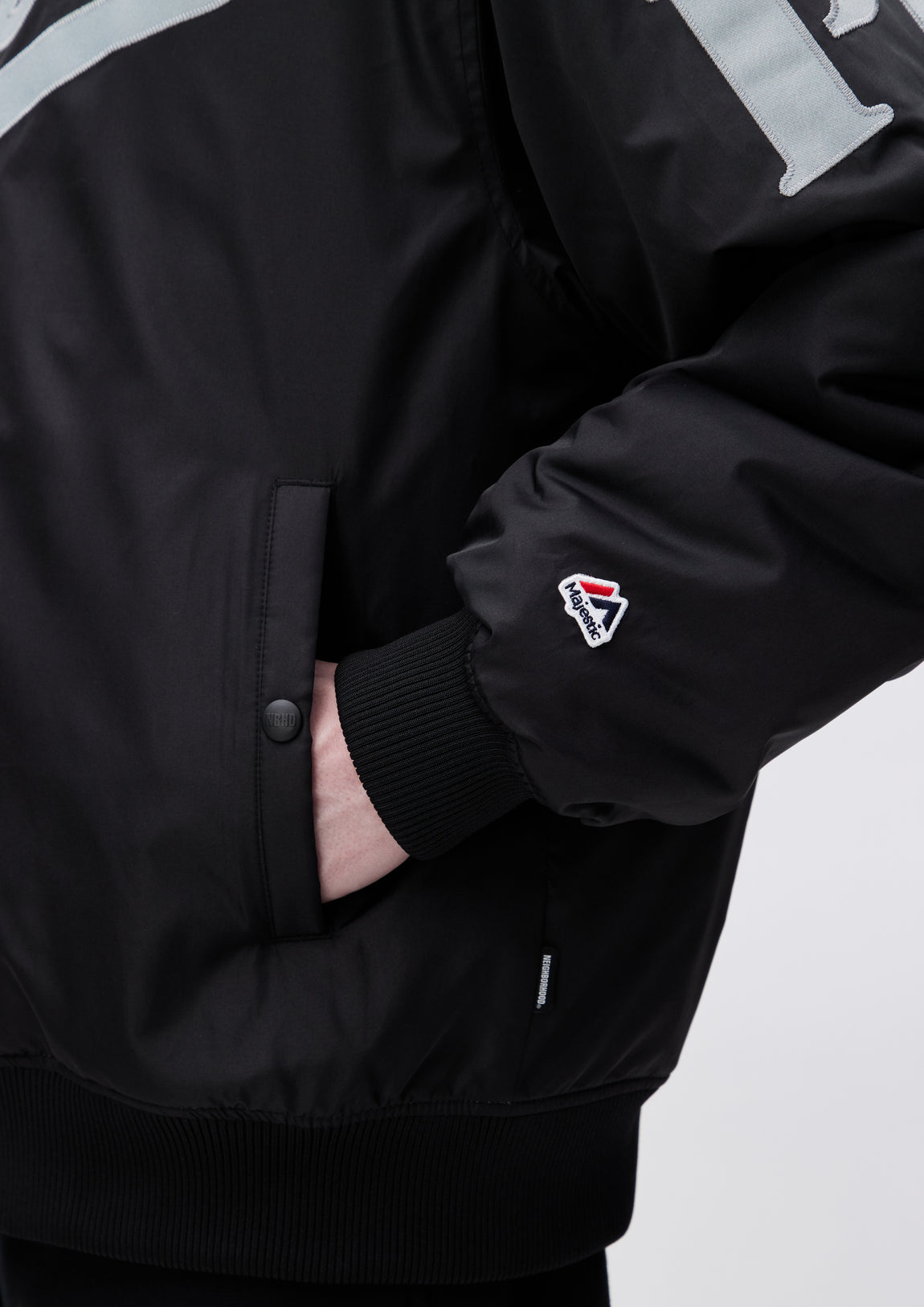 NH X PUBLIC ENEMY X MAJESTIC . BASEBALL JACKET