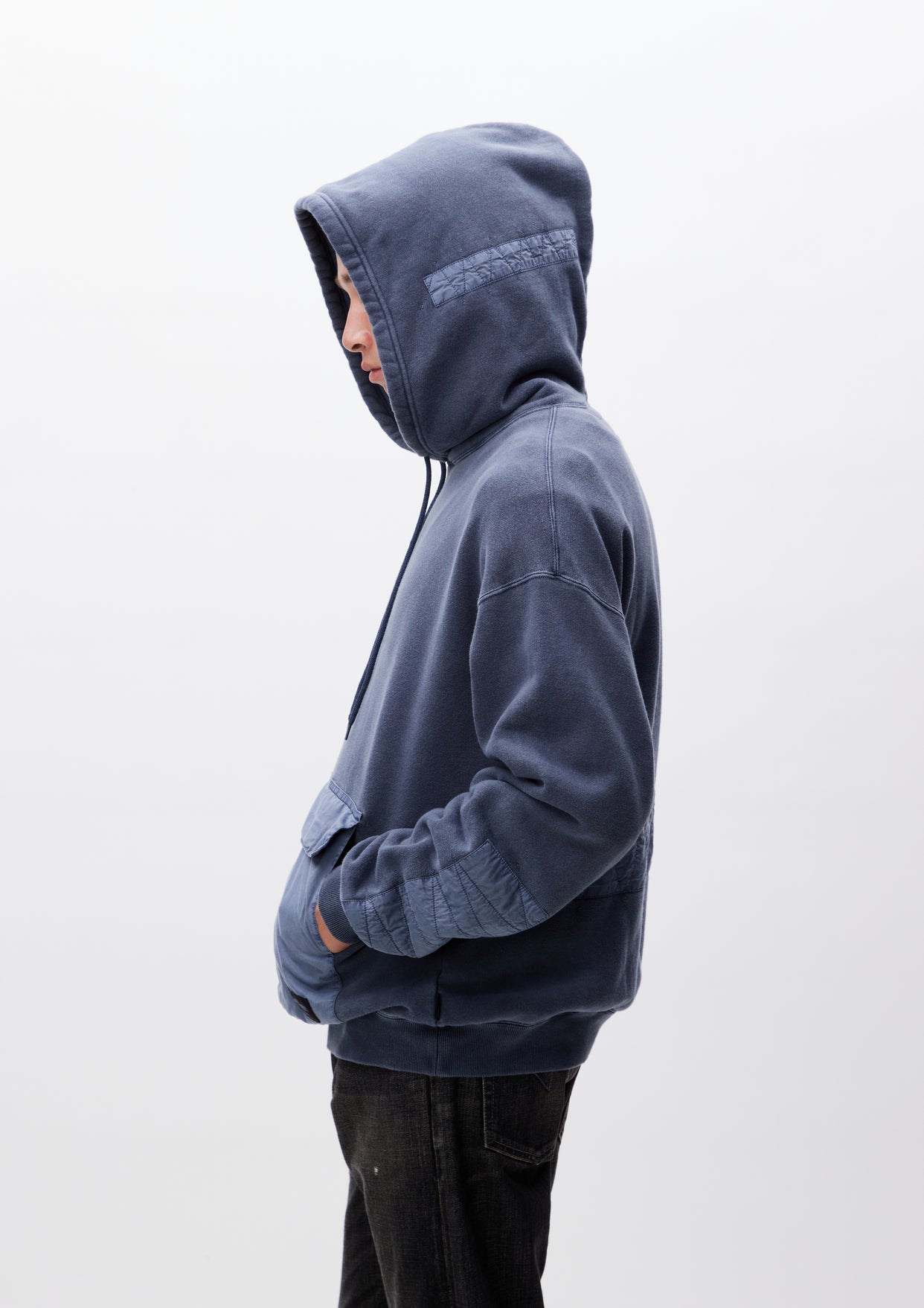 DESIGN PIGMENT DYED SWEATPARKA LS