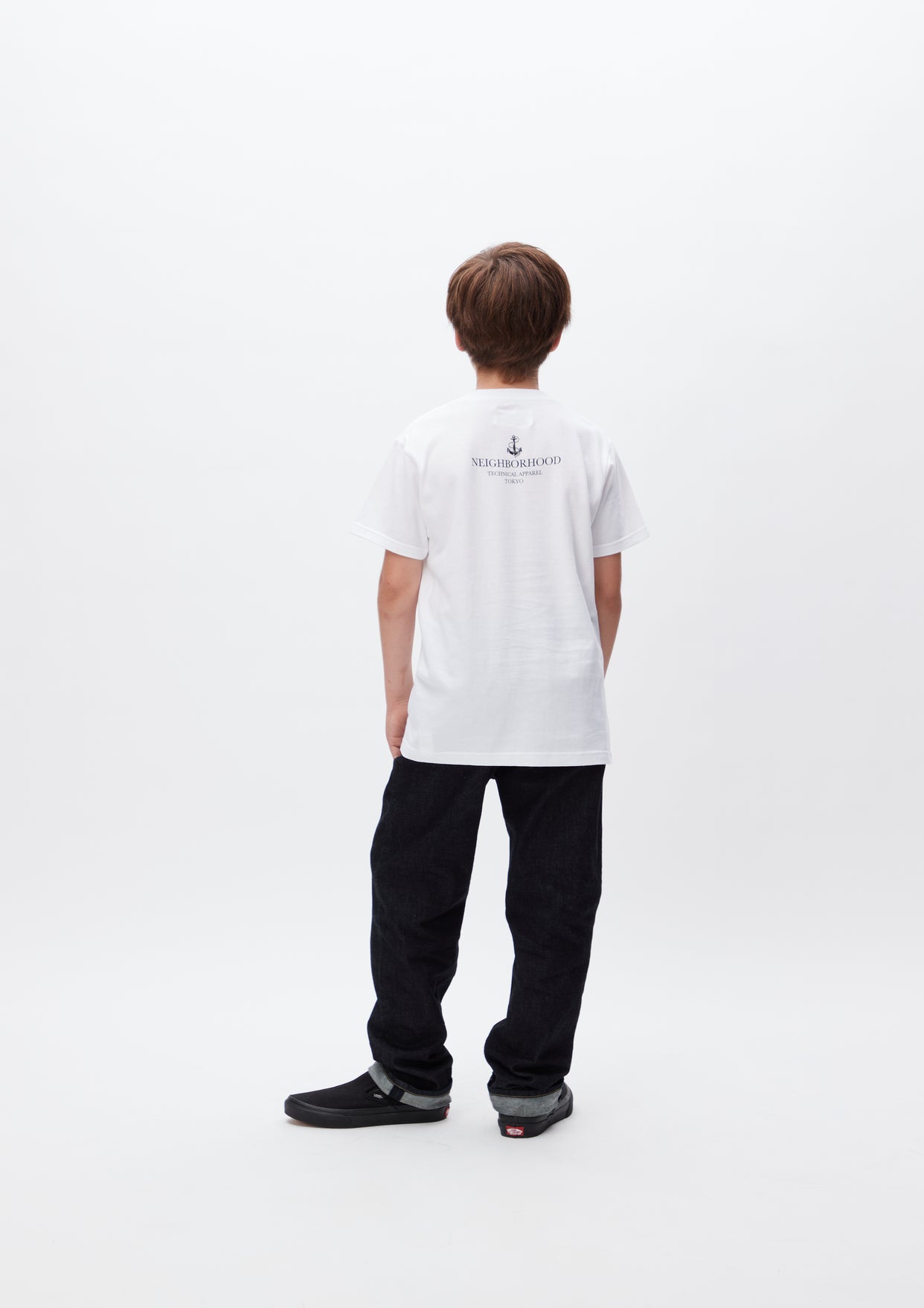 ネイバーフッド】KIDS OT . TEE SS-5/キッズT/140cm/白-