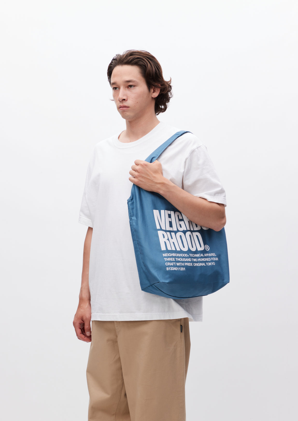 NEIGHBORHOOD ID TOTE BAG-Mネイバーフッド トートバッグ-