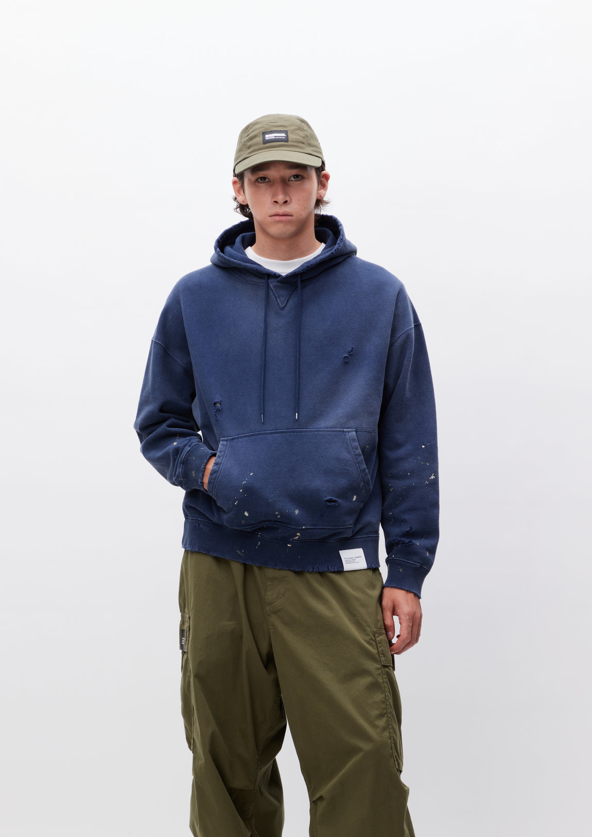 DAMAGE SWEATPARKA LS