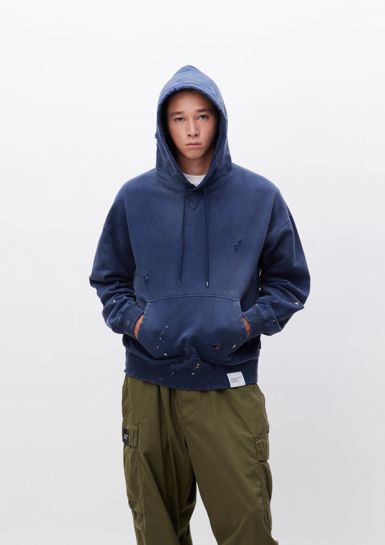 DAMAGE SWEATPARKA LS