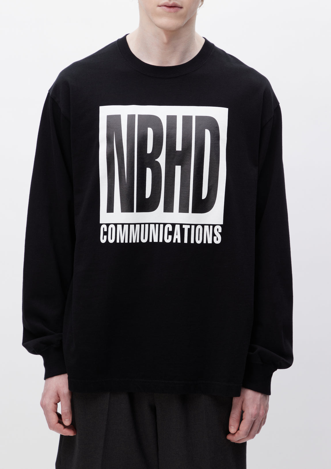 高級感 NEIGHBORHOOD サイズL TEE BLACK ロンT LS-11 Tシャツ