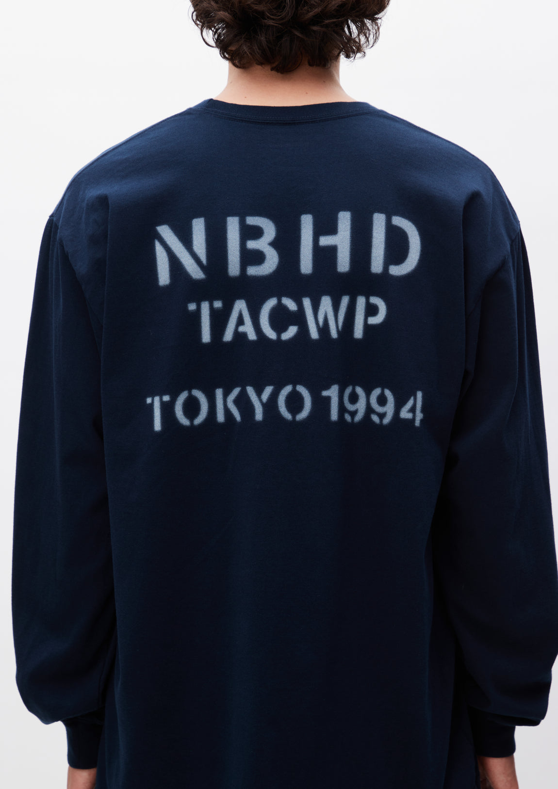 NEIGHBORHOOD NH TEE LS-3 NAVY M-