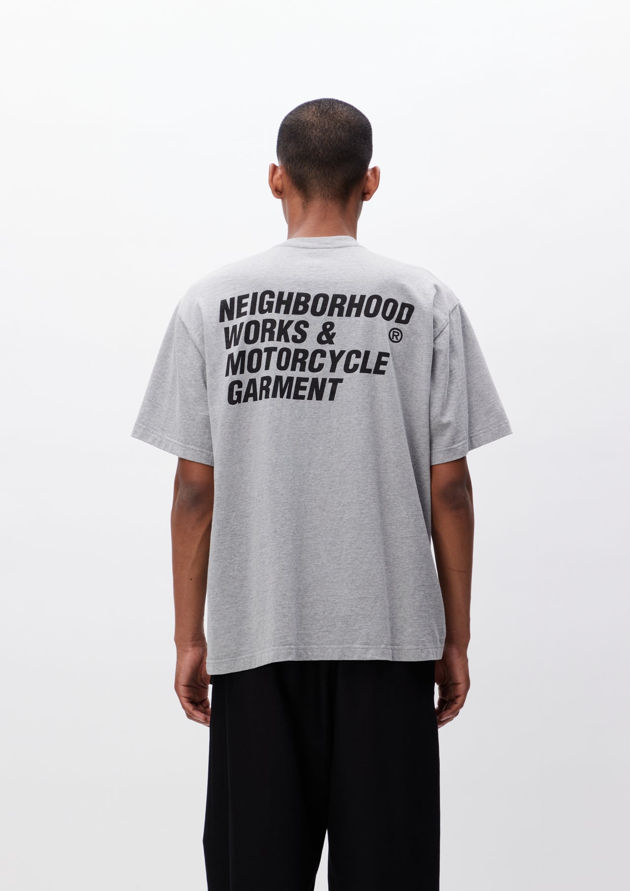 サイズM NEIGHBORHOOD ロゴTシャツ NH TEE SS-1 白