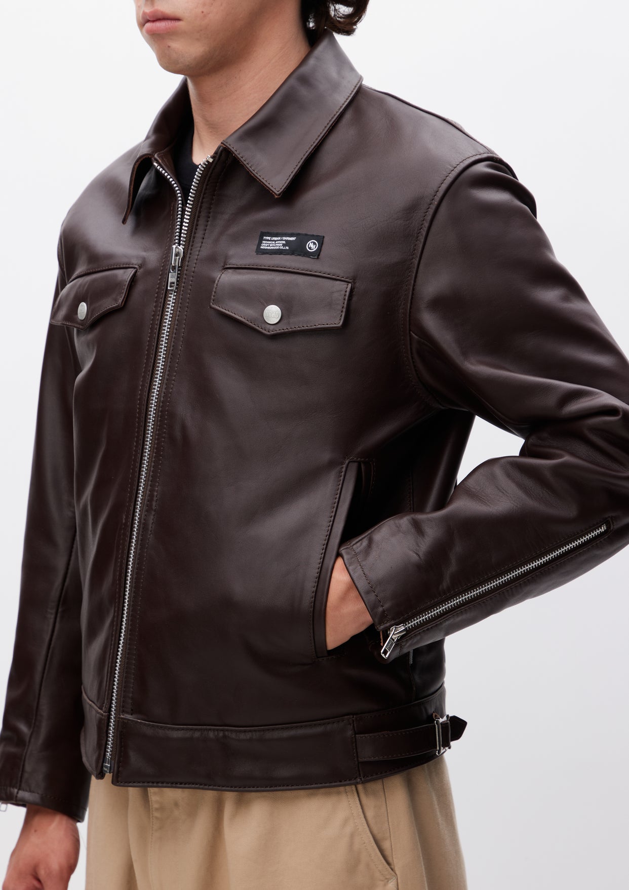 SINGLE LEATHER JACKET