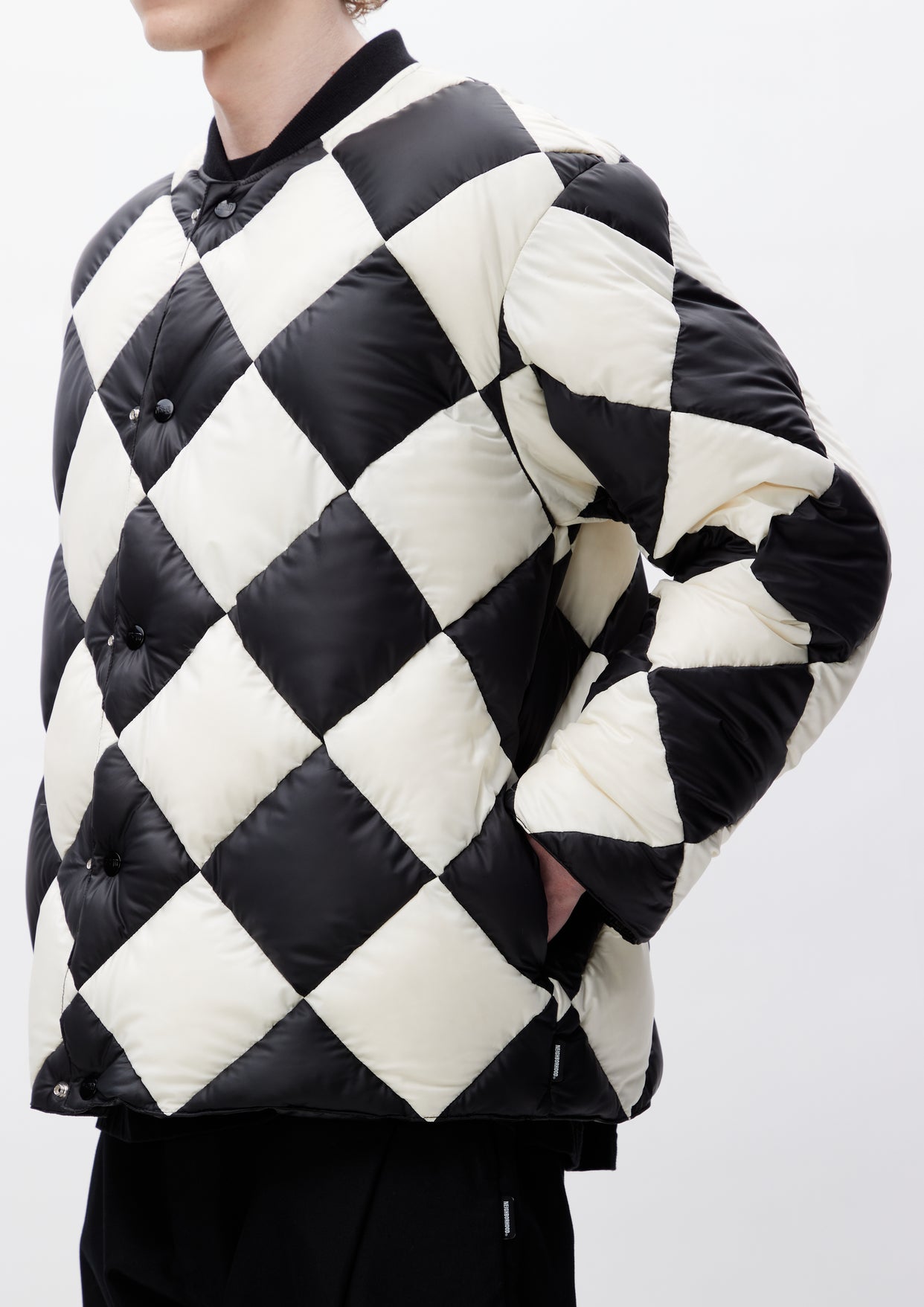 新品Mサイズ NEIGHBORHOOD CHECKER DOWN JACKET - ダウンジャケット