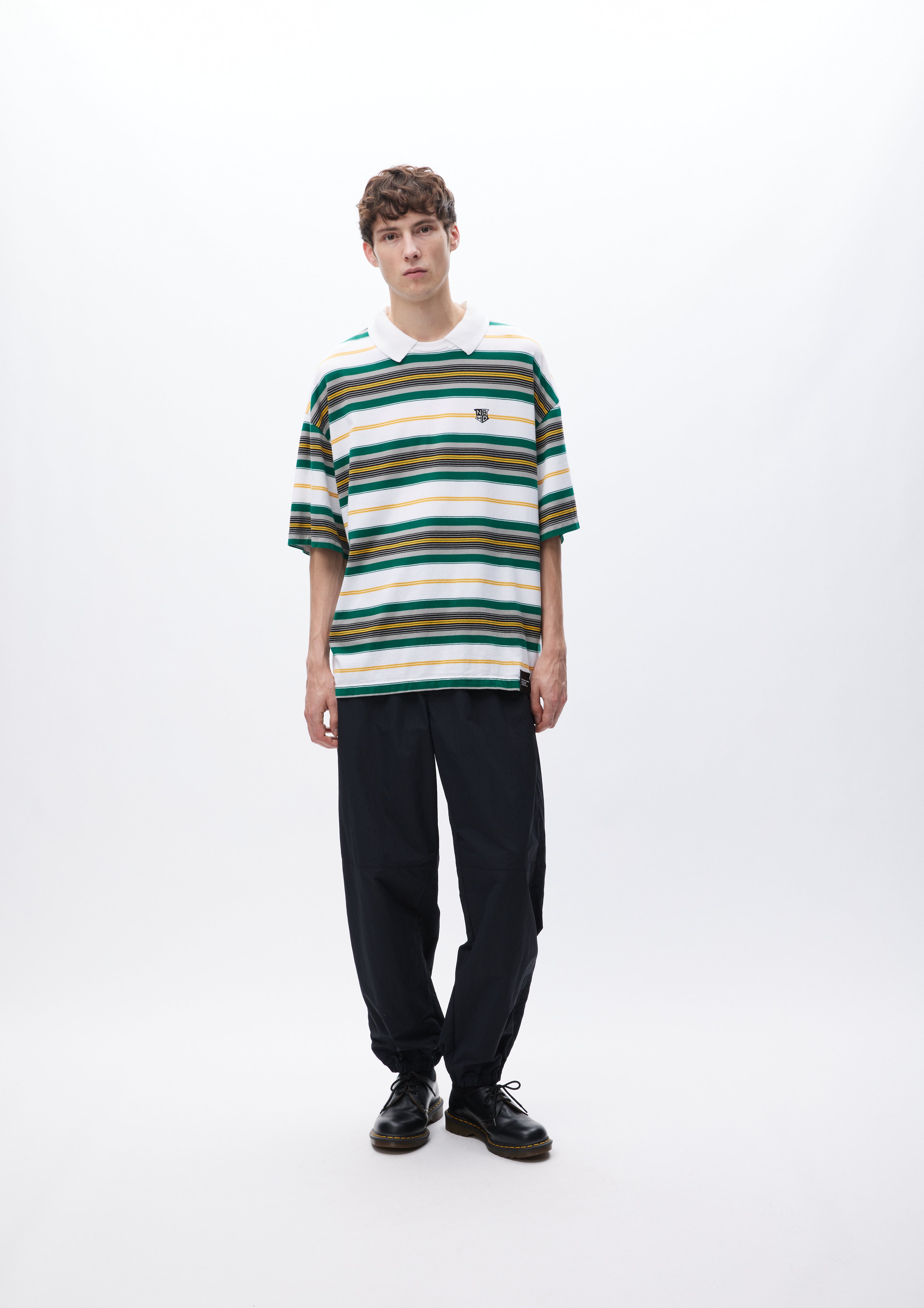 BORDER CREWNECK POLO SS