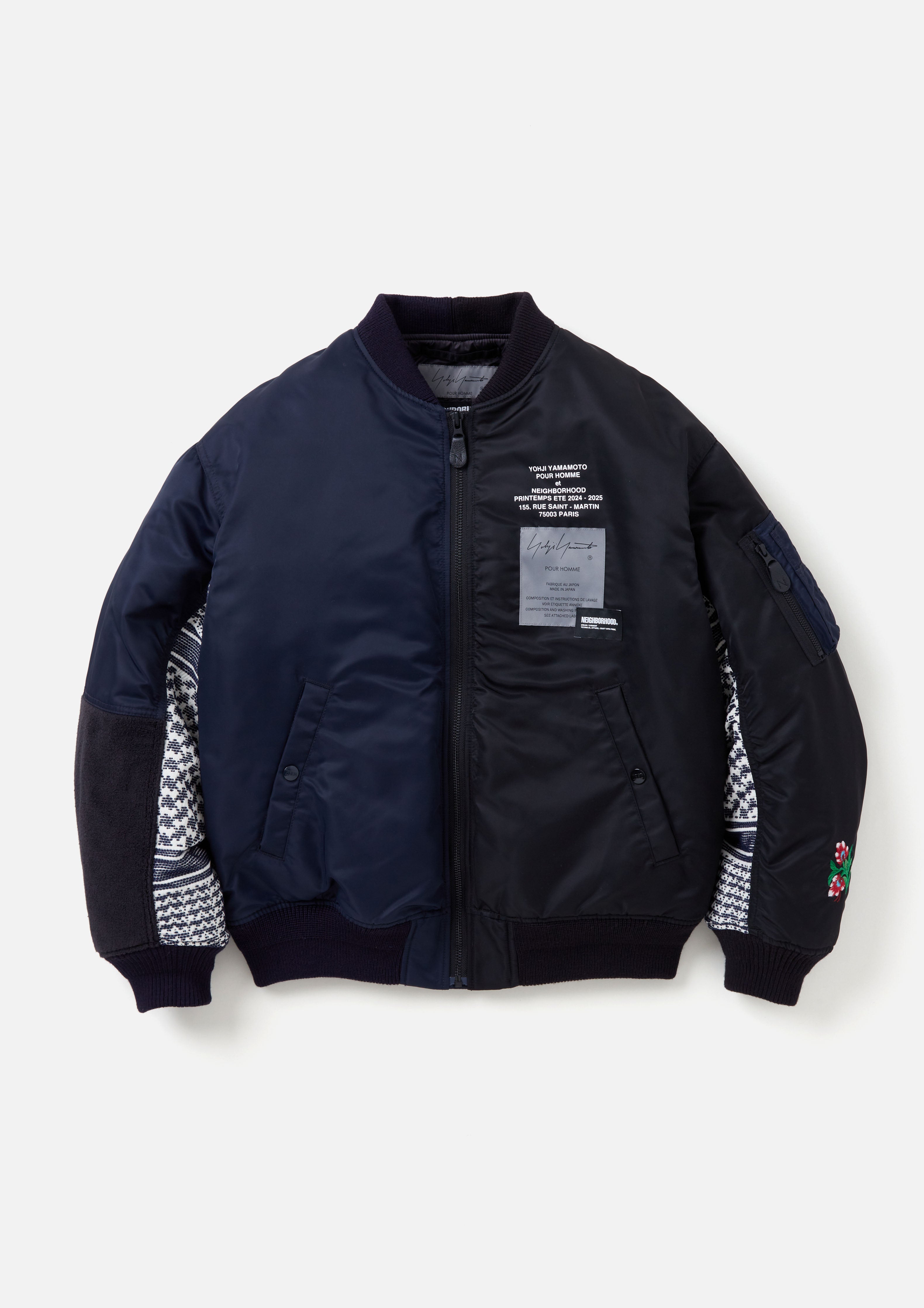 NH X YOHJI YAMAMOTO . MA-1 JACKET