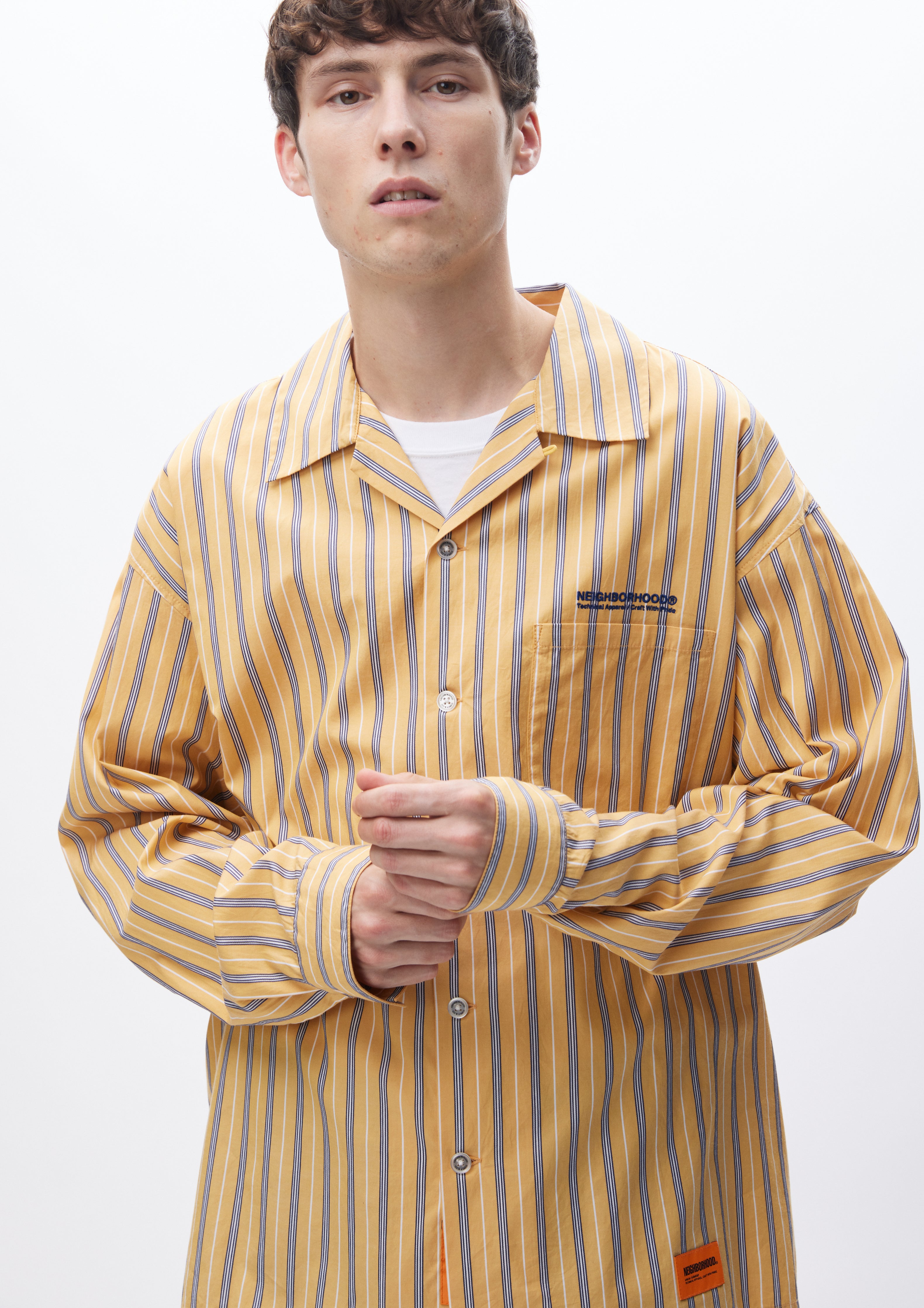 STRIPE WORK SHIRT LS