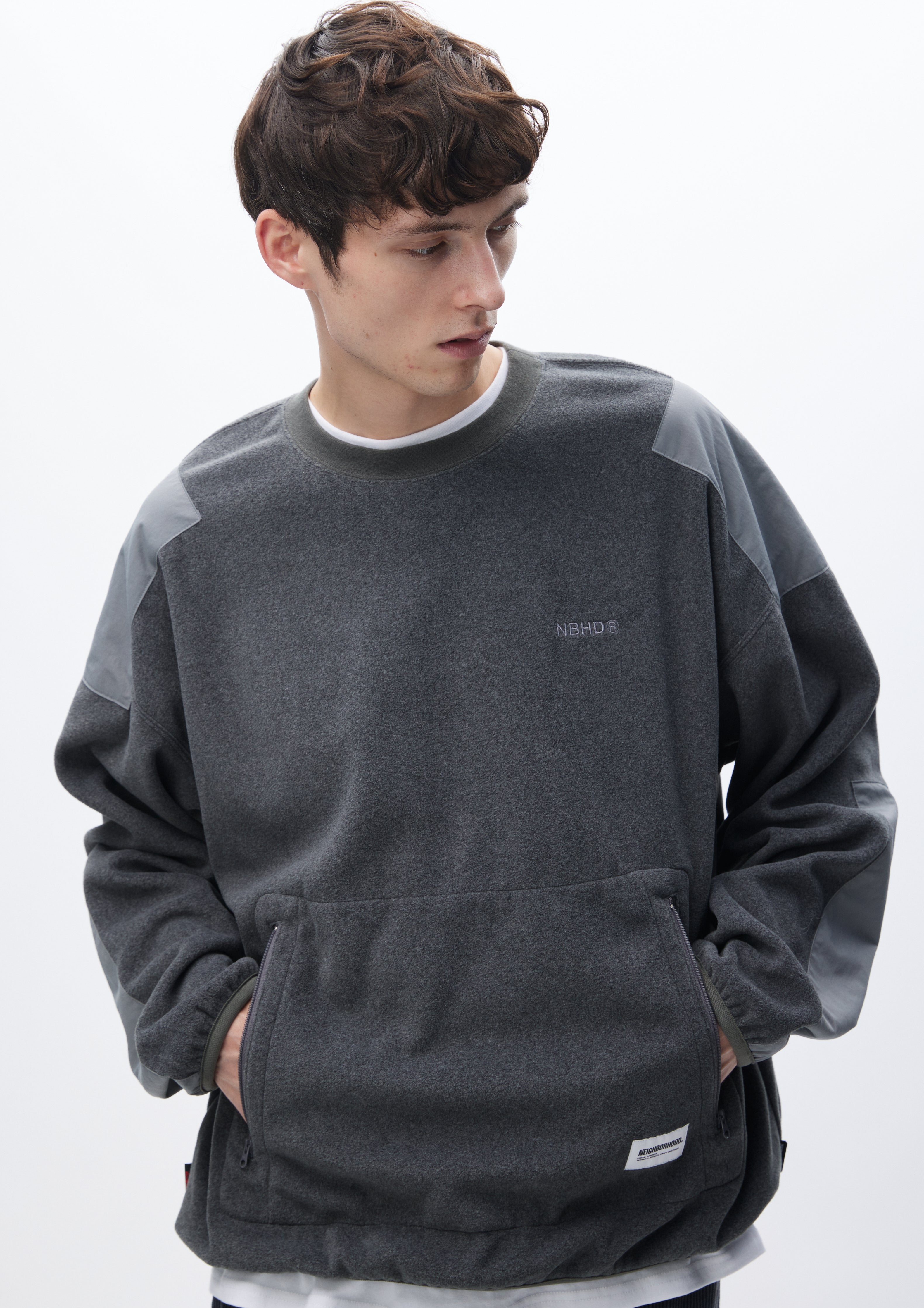 FLEECE CREWNECK LS