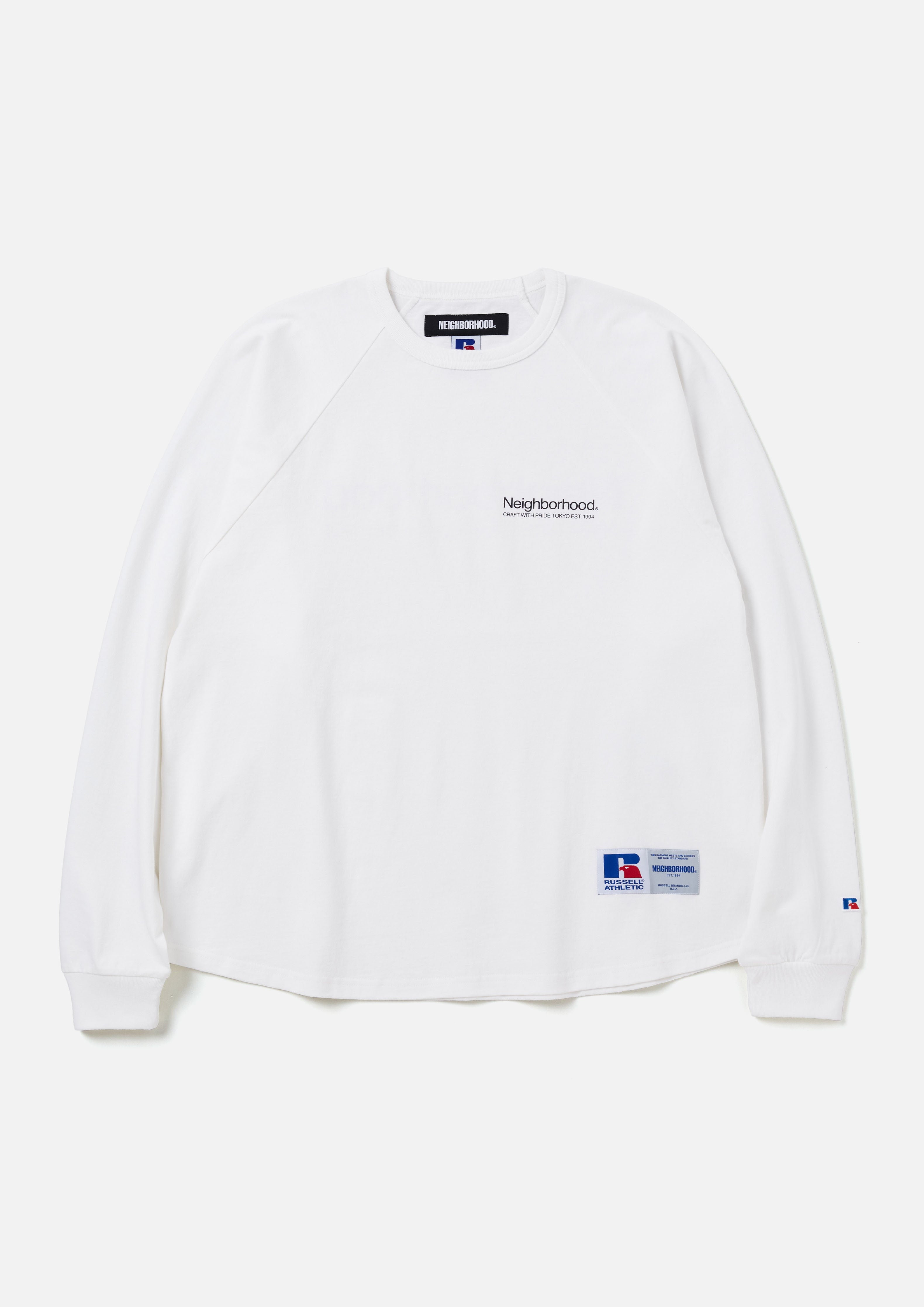 NH X RUSSELL ATHLETIC . CREWNECK LS