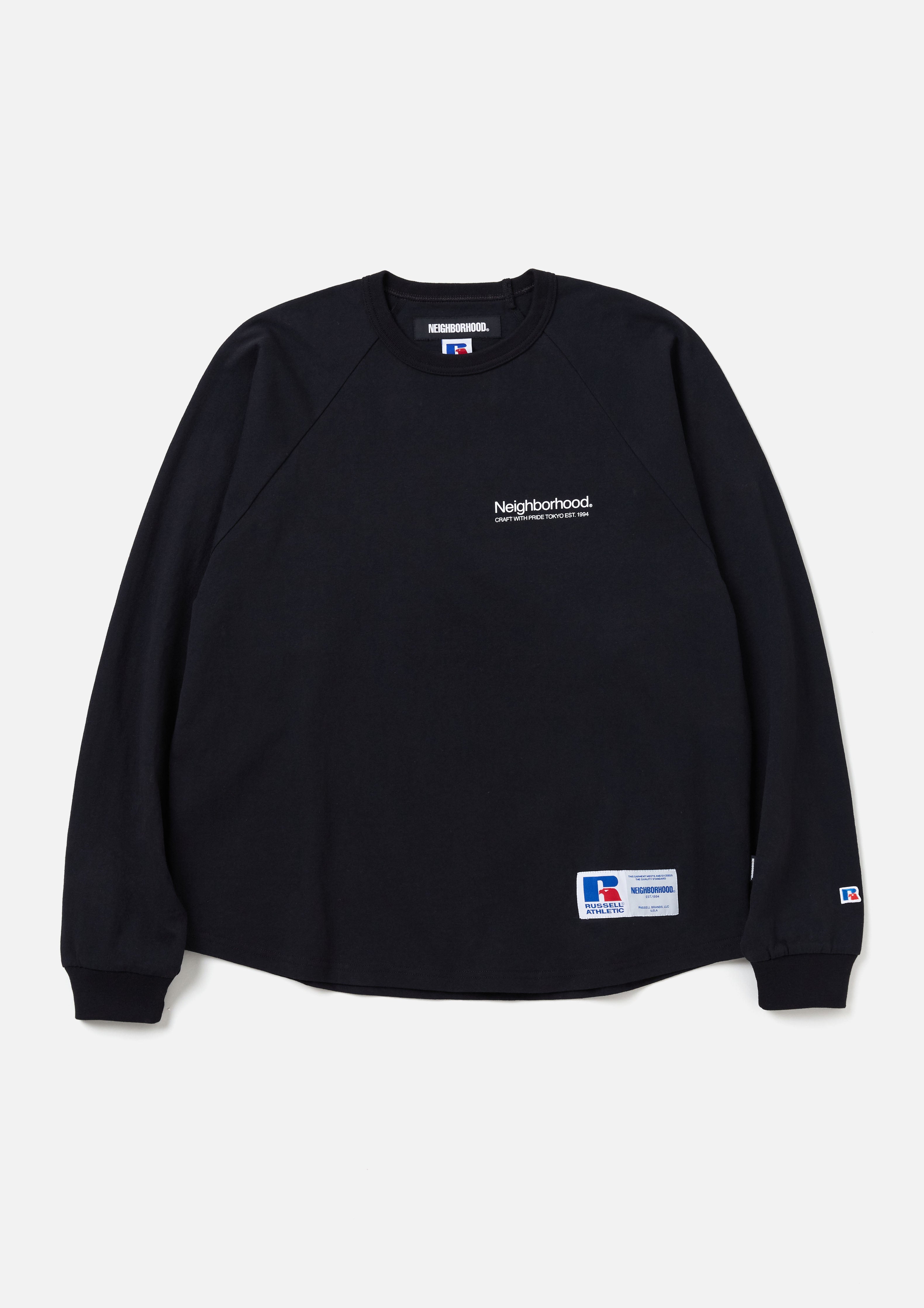 NH X RUSSELL ATHLETIC . CREWNECK LS