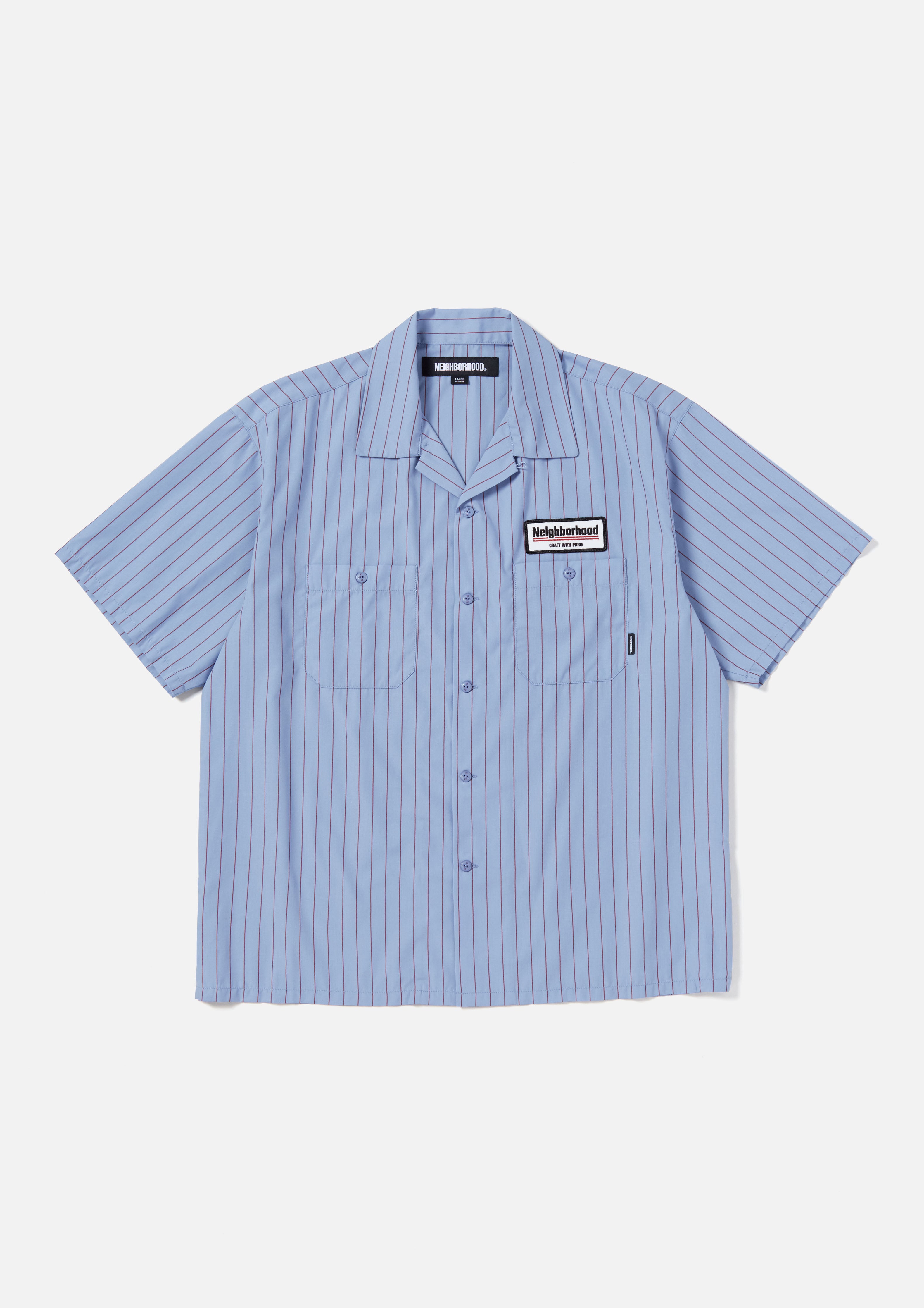 STRIPE WORK SHIRT SS