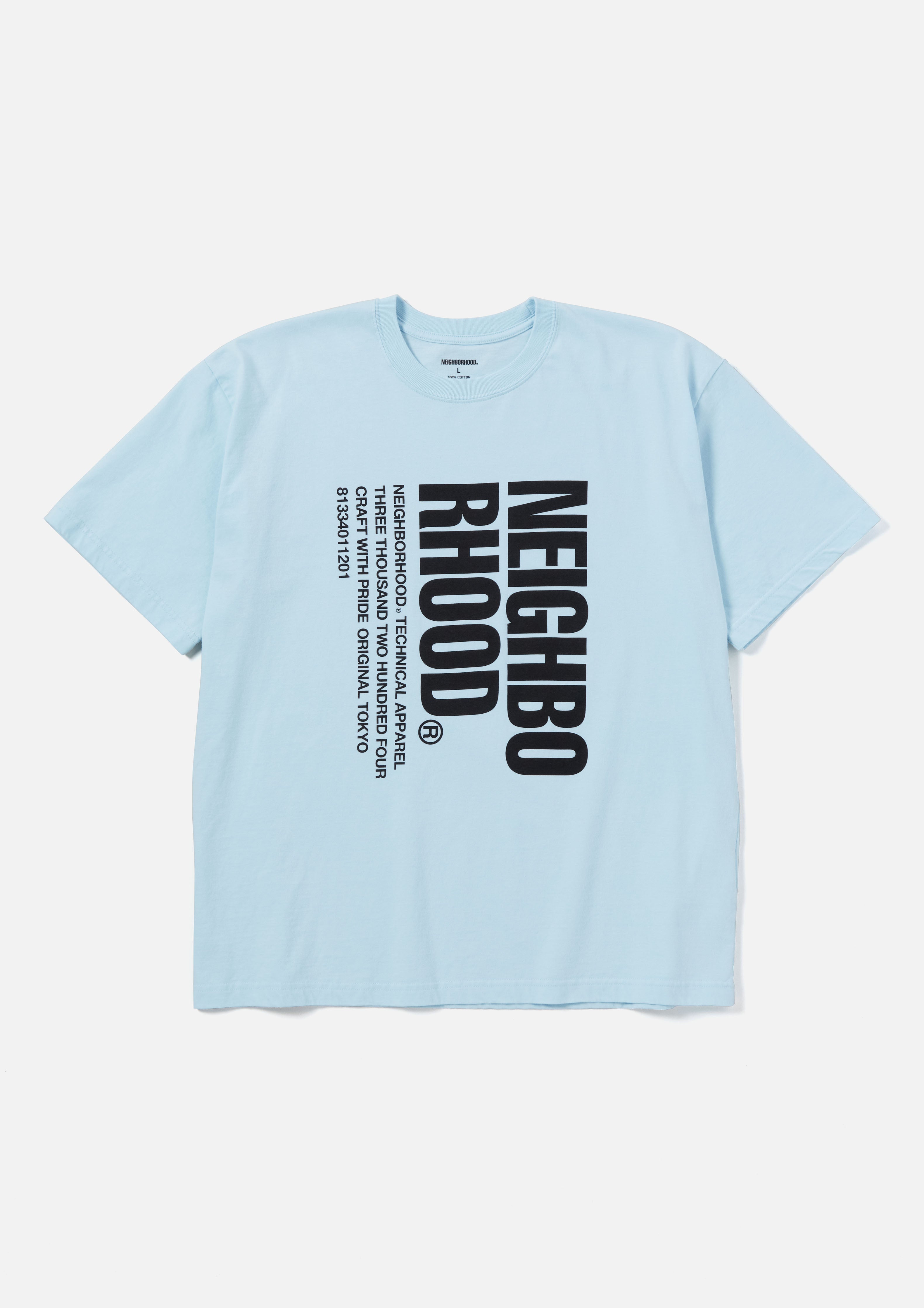 ベビーグッズも大集合 NEIGHBORHOOD 23SS NH TEE SS-1 BLUE GRAY T