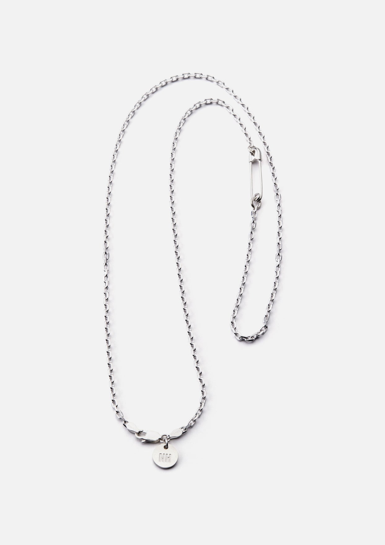NEIGHBORHOOD SILVER SAFETY PIN NECKLACE | ethicsinsports.ch