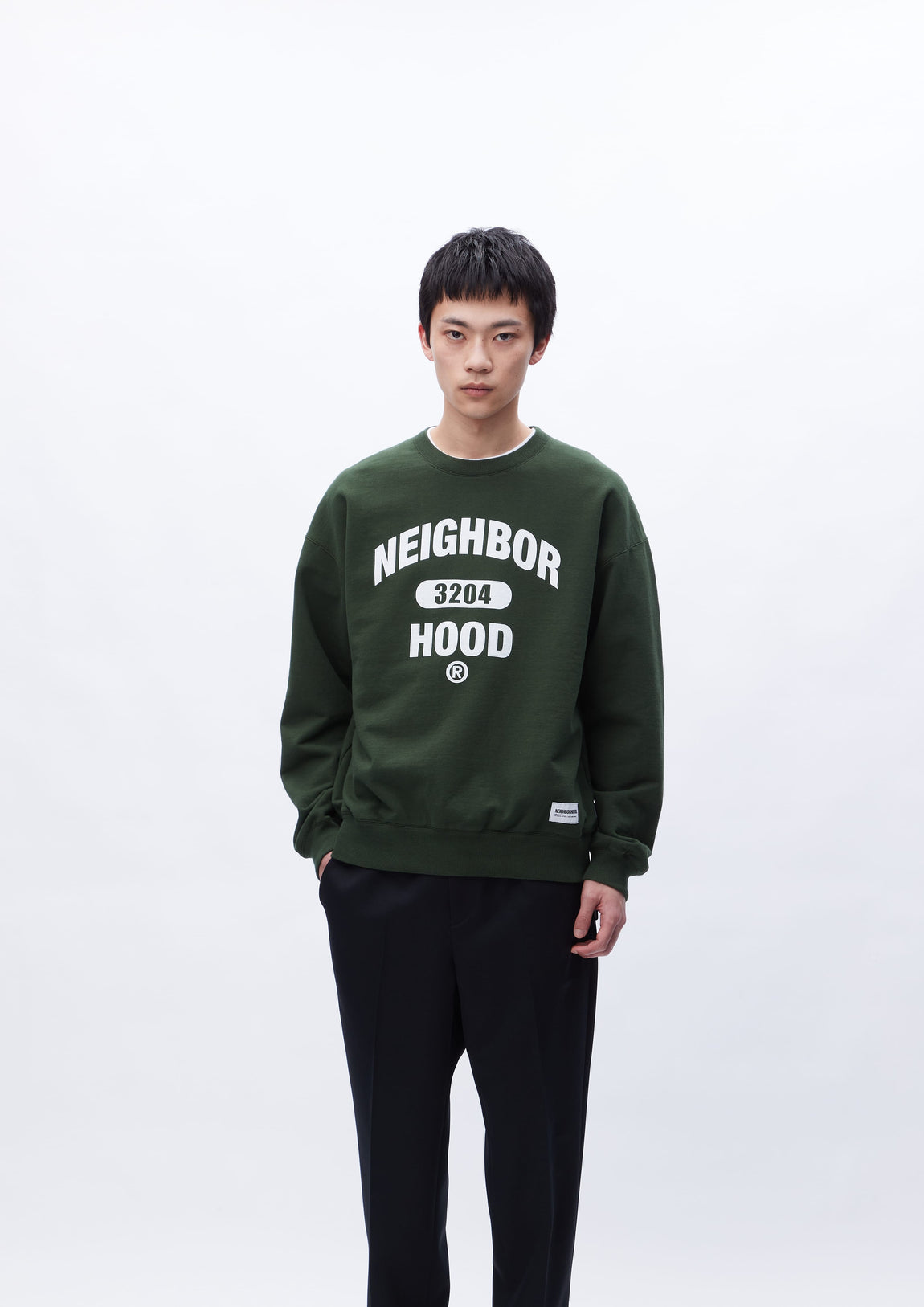 3年保証』 23SS ネイバーフッド COLLEGE SWEATSHIRT LS M 黒