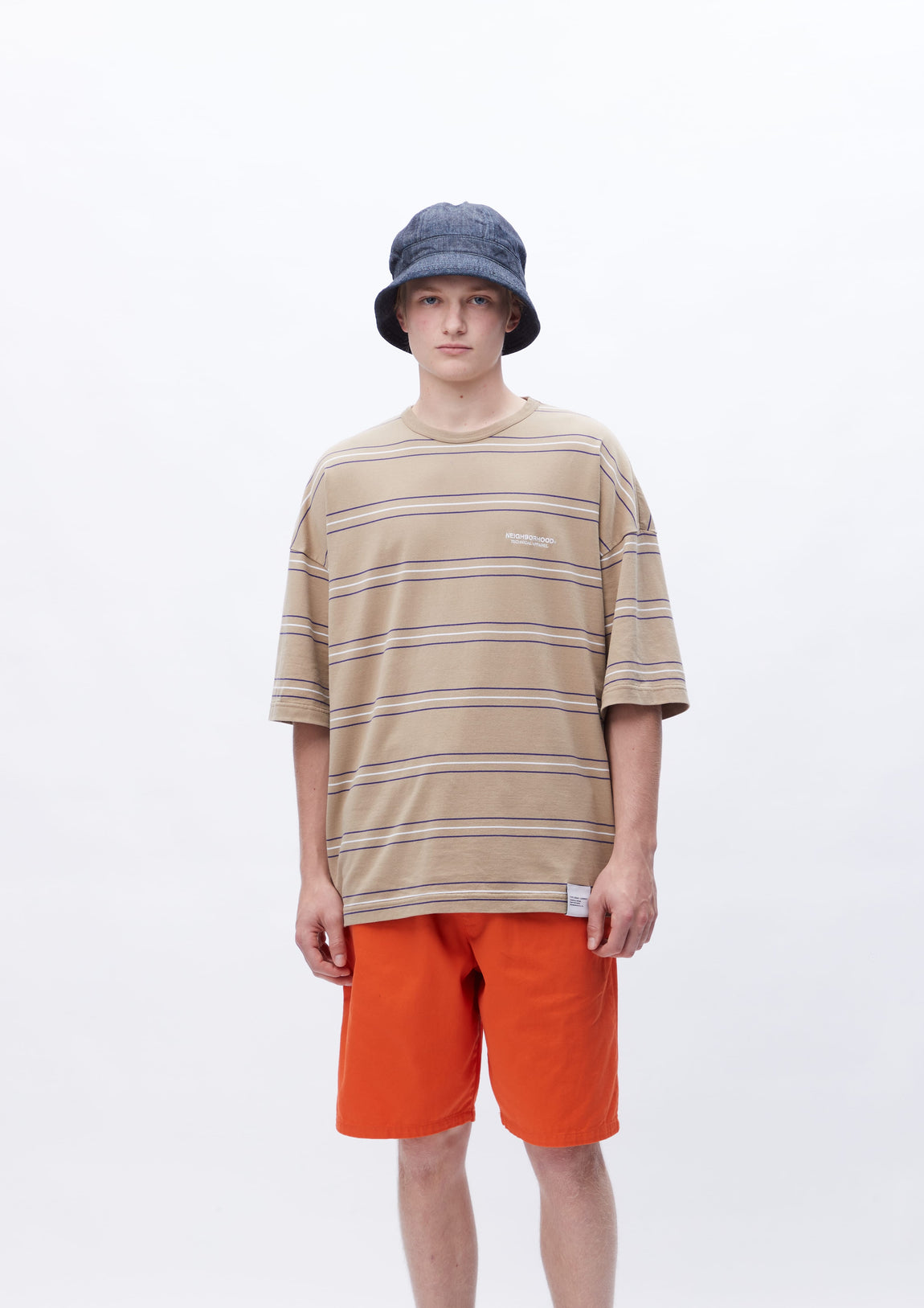 23ss NEIGHBORHOOD BORDER CREWNECK ボーダー-