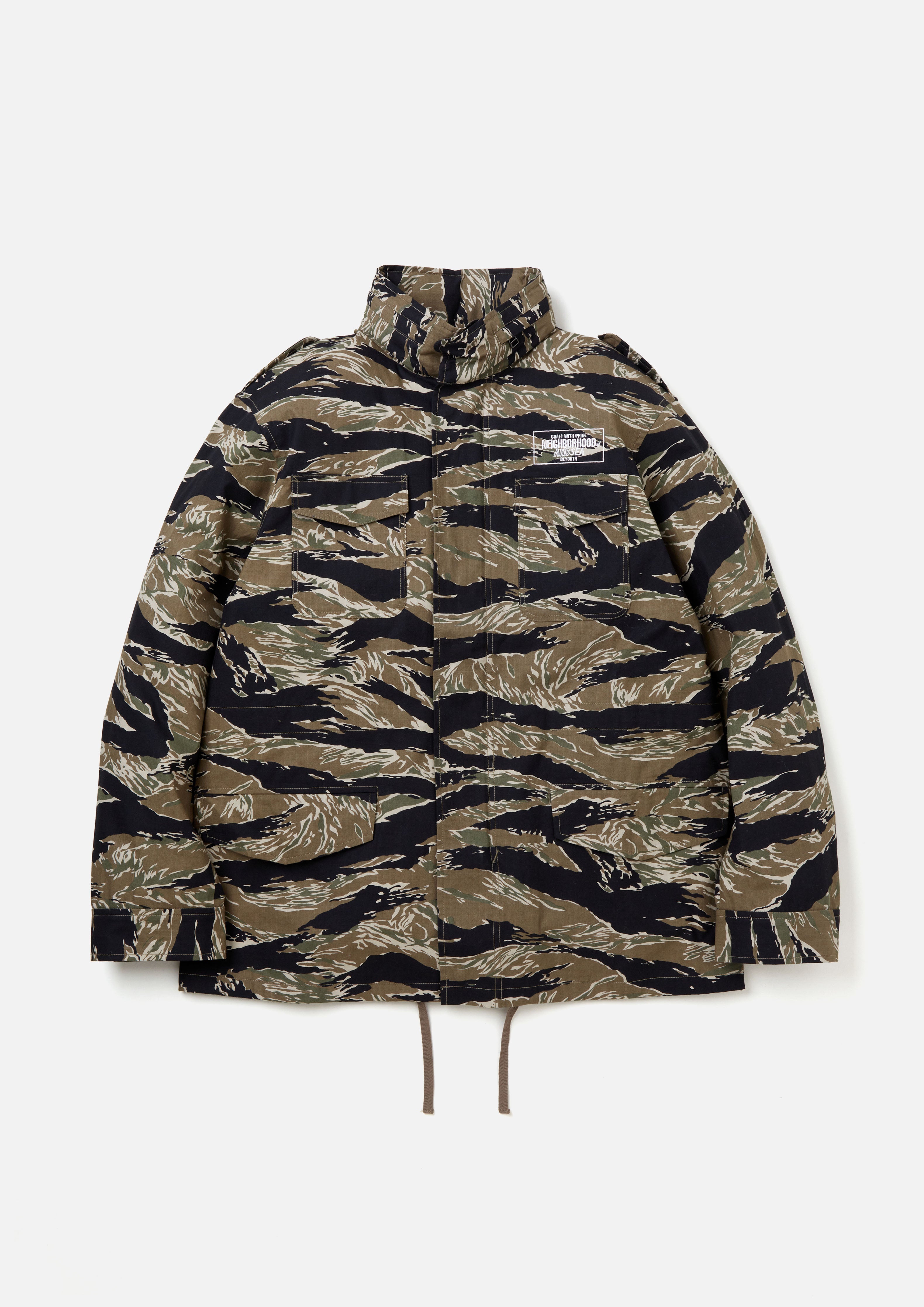 NH X WIND AND SEA . CAMOUFLAGE M-65 JACKET