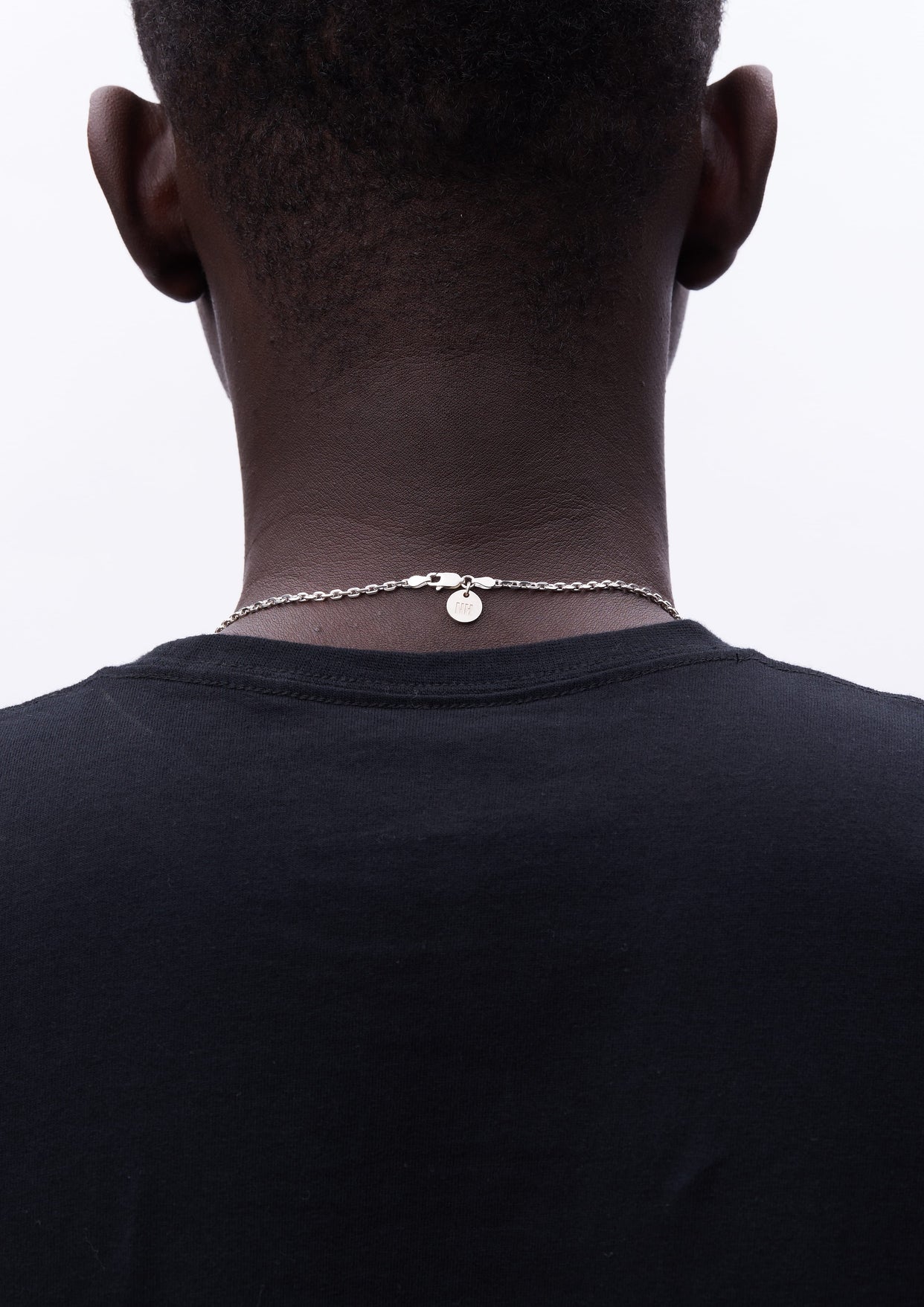 SILVER SAFETY PIN NECKLACE